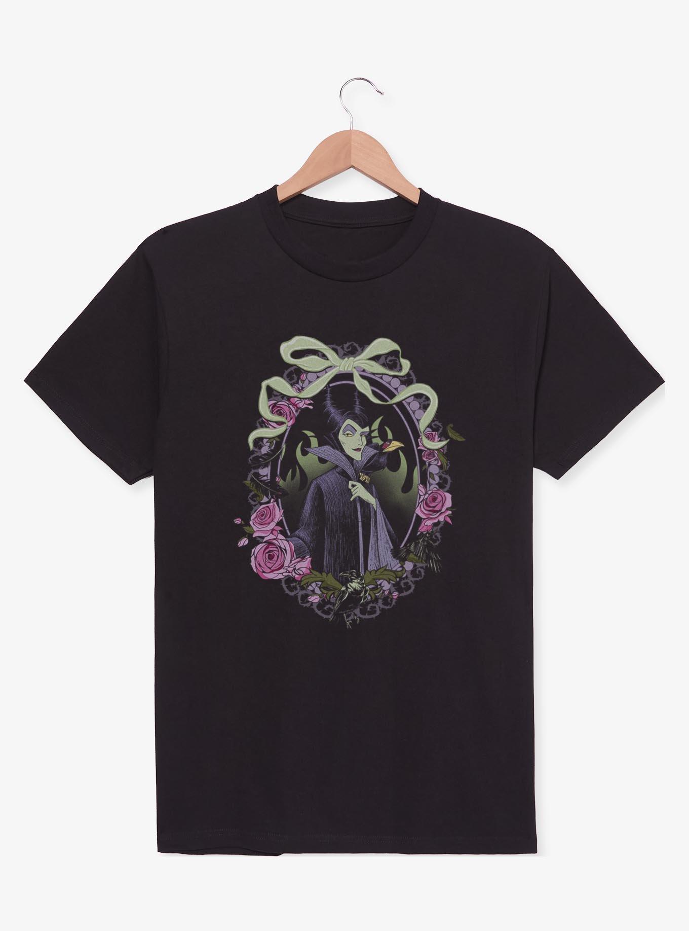 Disney Villains Maleficent Floral Frame Portrait T-Shirt