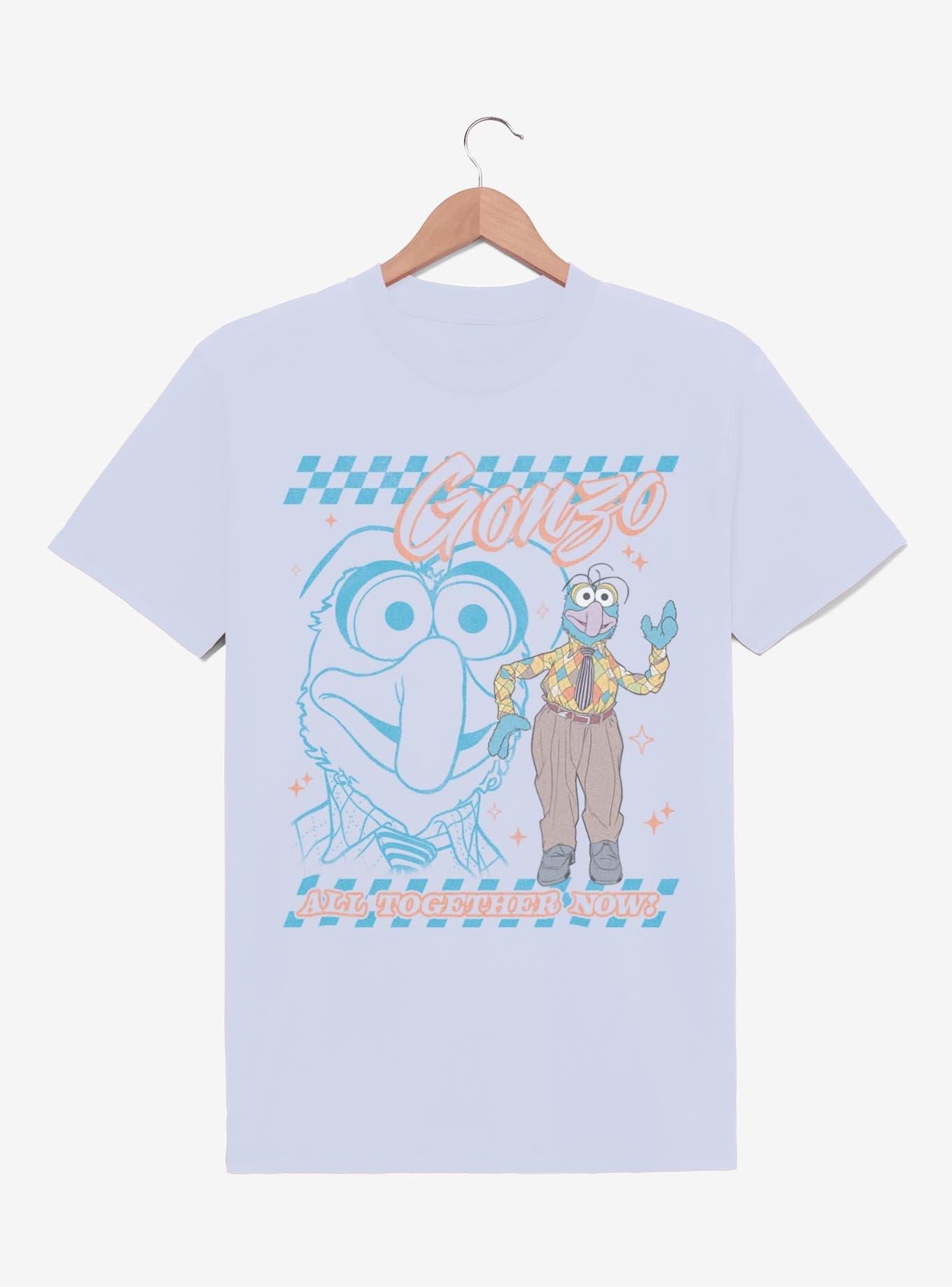 Disney The Muppets Gonzo All Together Now Checkered T-Shirt