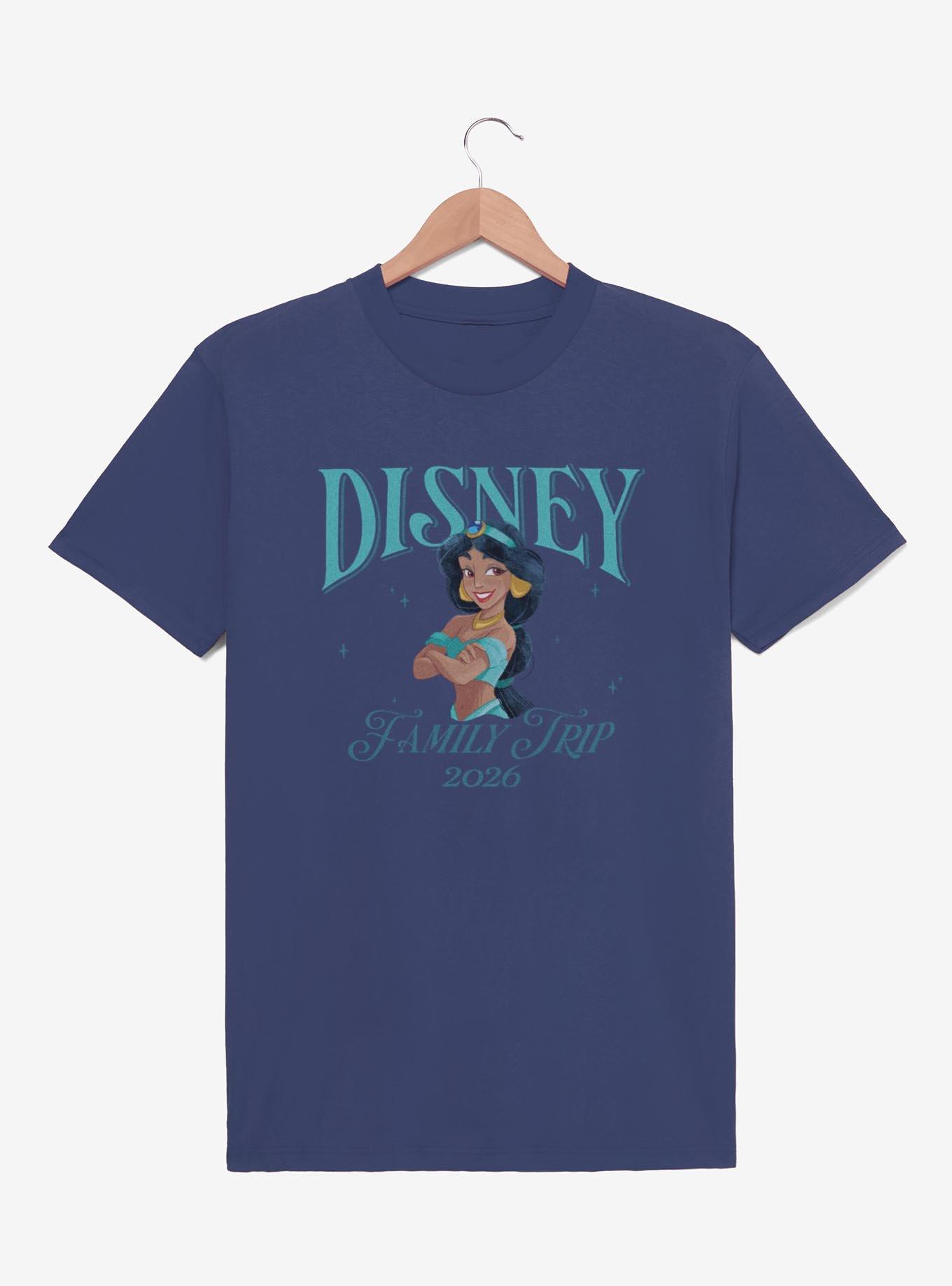 Disney Aladdin Jasmine Family Trip 2026 Portrait T-Shirt