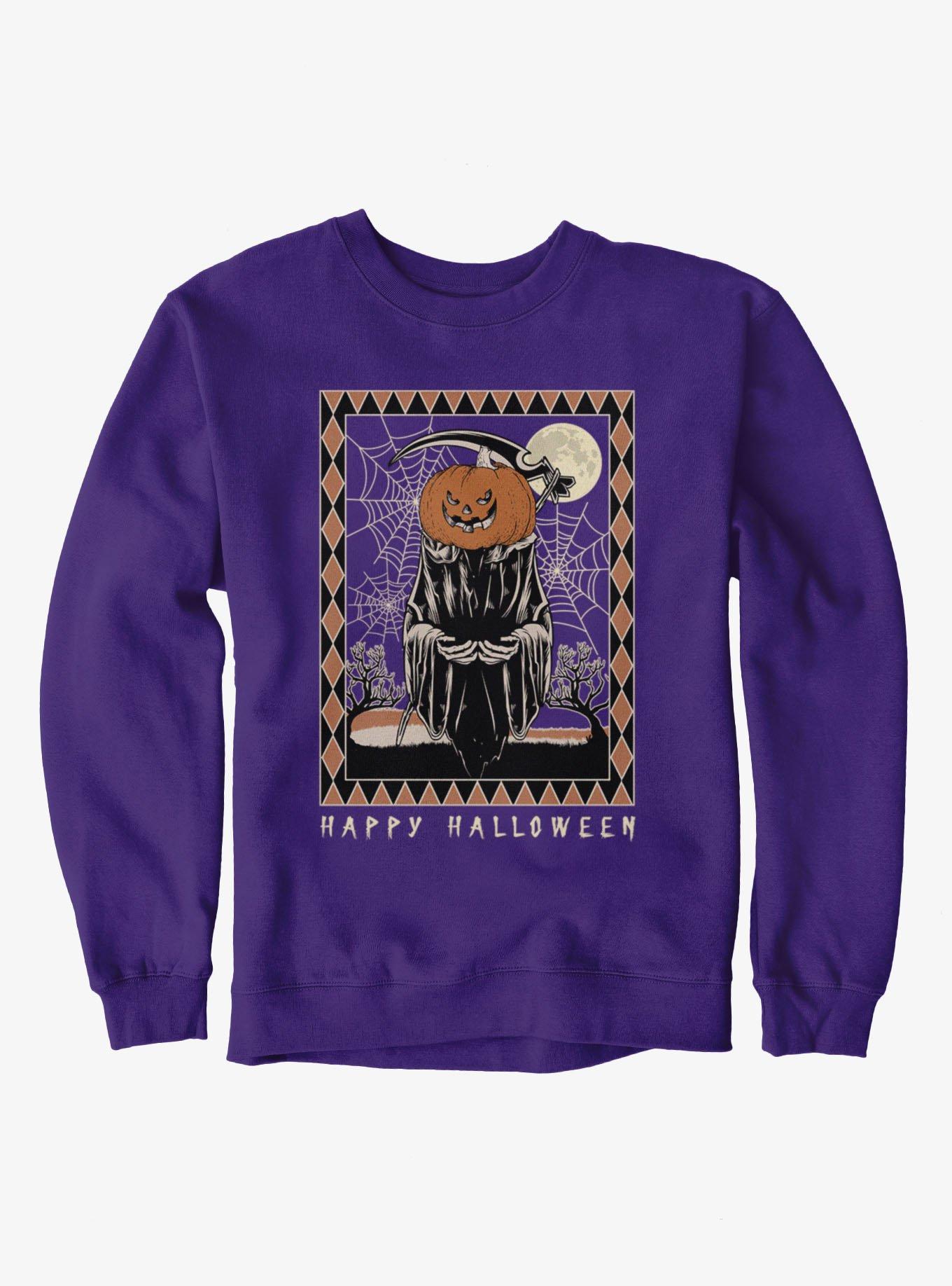 Pumpkin Reaper Tarot Card Sweatshirt