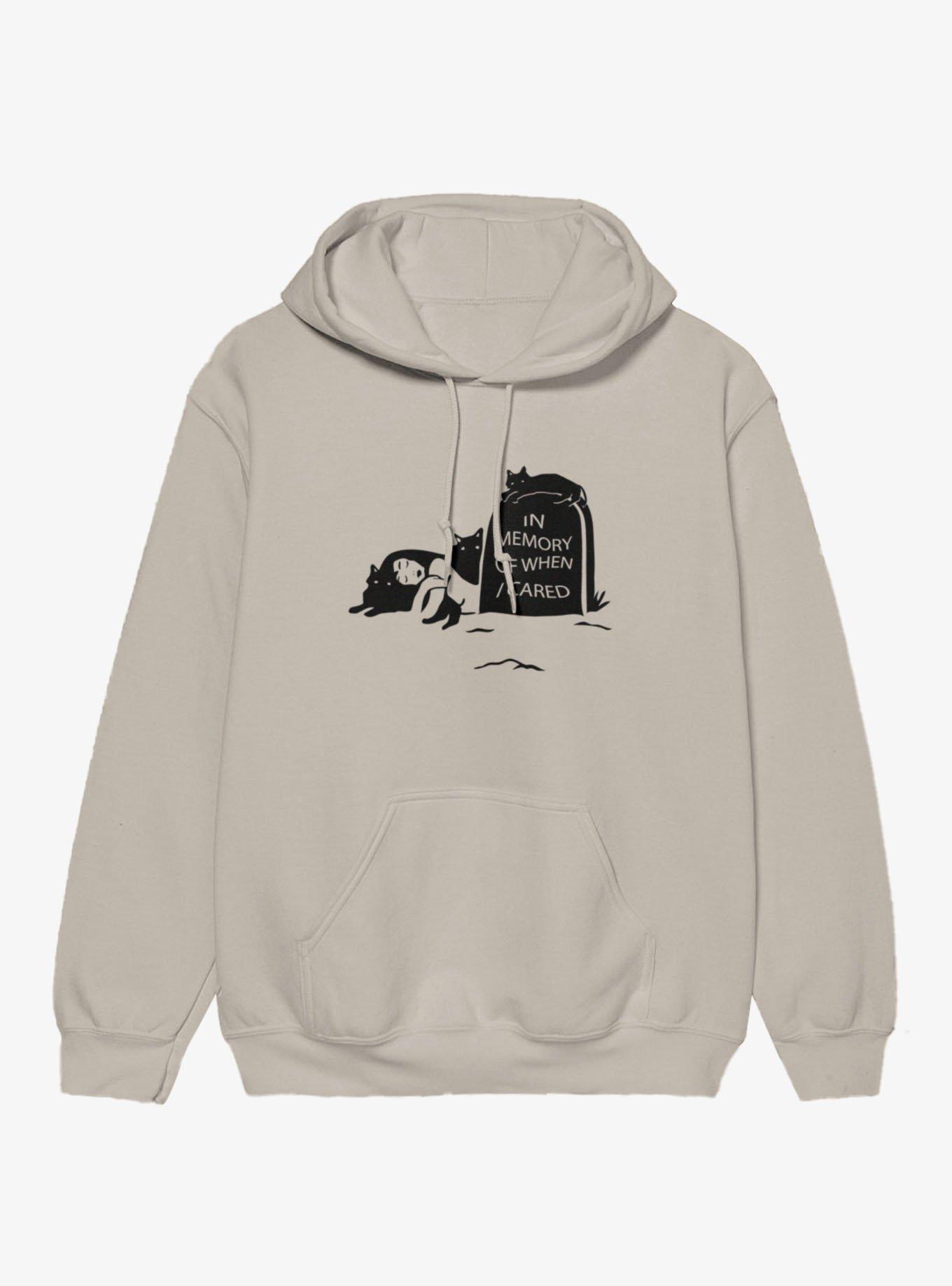 In Memory Of When I Cared Tombstone Hoodie