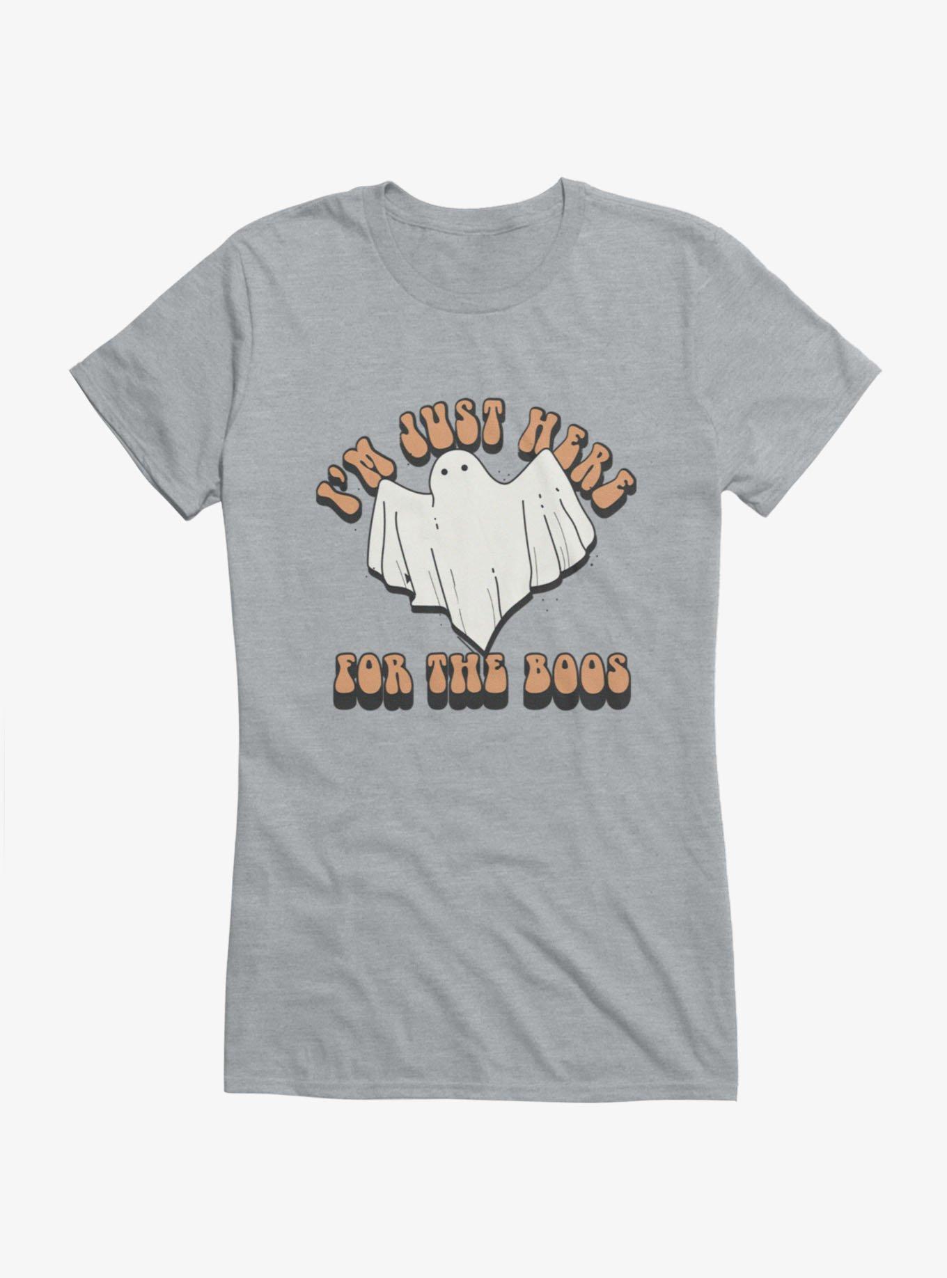 I'm Just Here For The Boos Retro Girls T-Shirt, , hi-res view 1