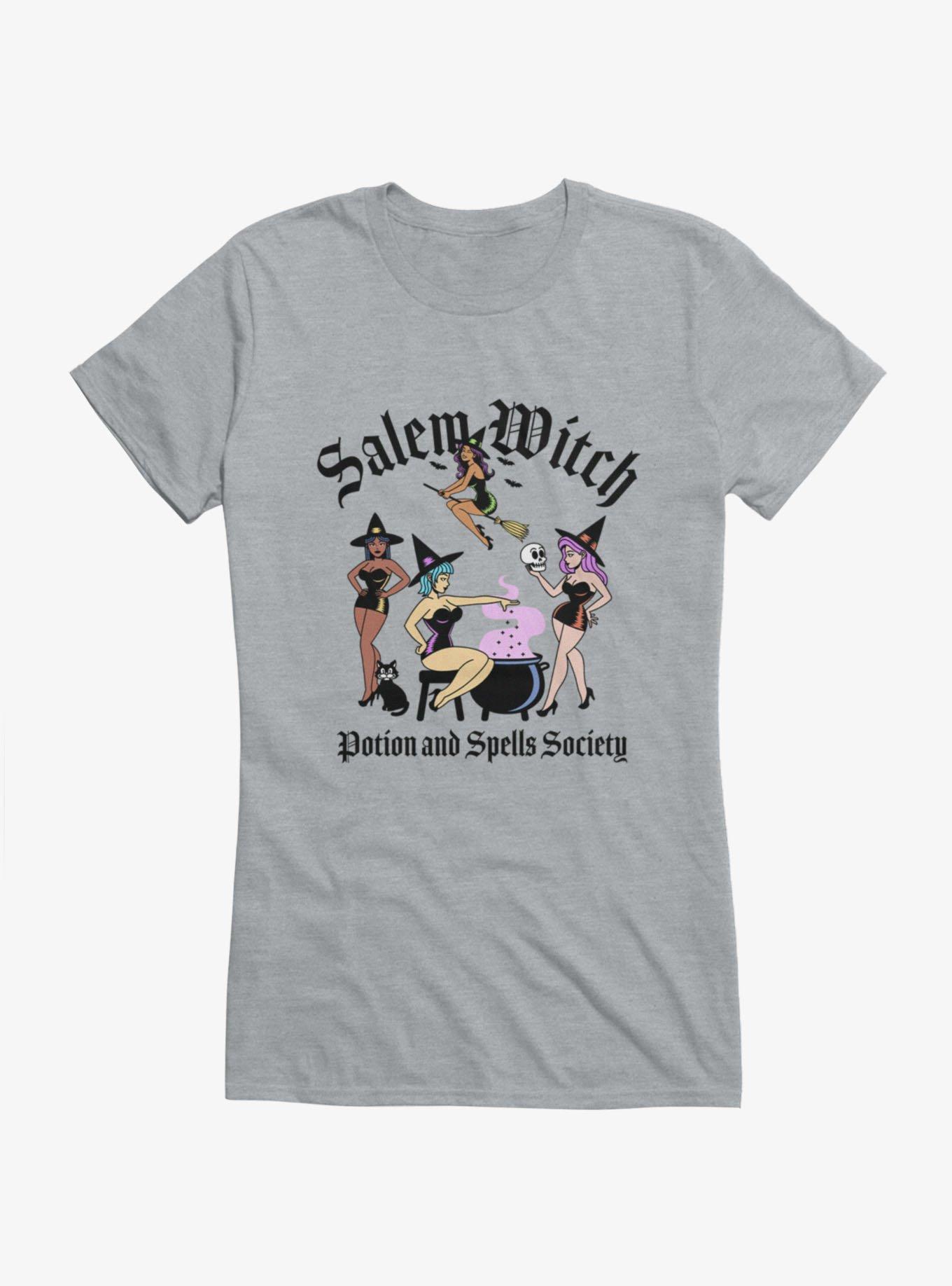 Salem Witch Potions And Spells Society Girls T-Shirt, , hi-res view 1