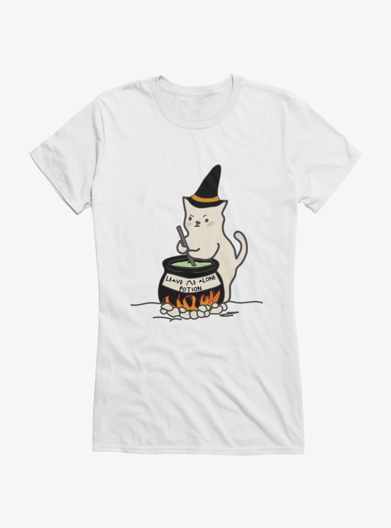 Cat Witch Leave Me Alone Potion Girls T-Shirt