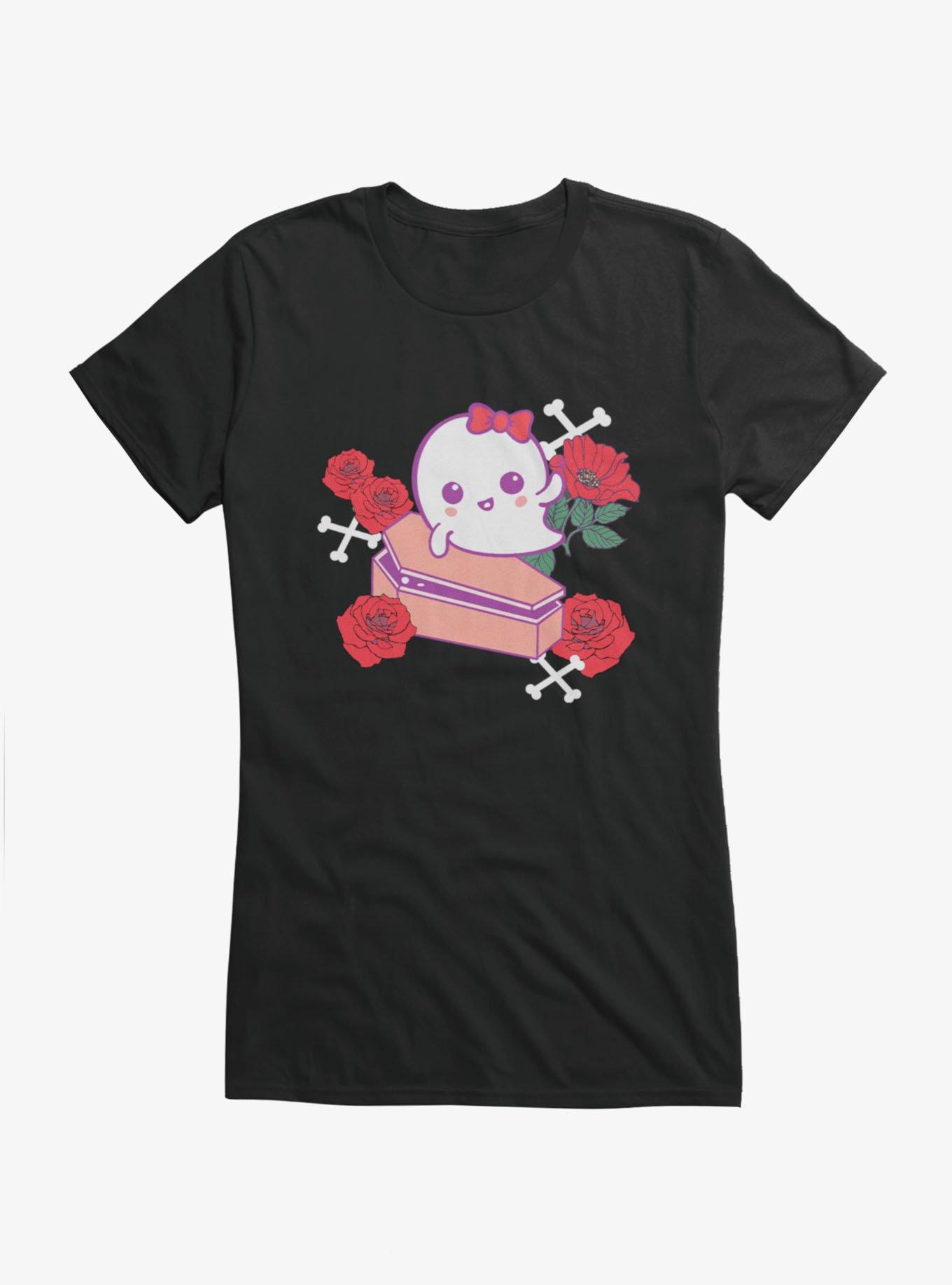Floral Ghost Cutie Girls T-Shirt