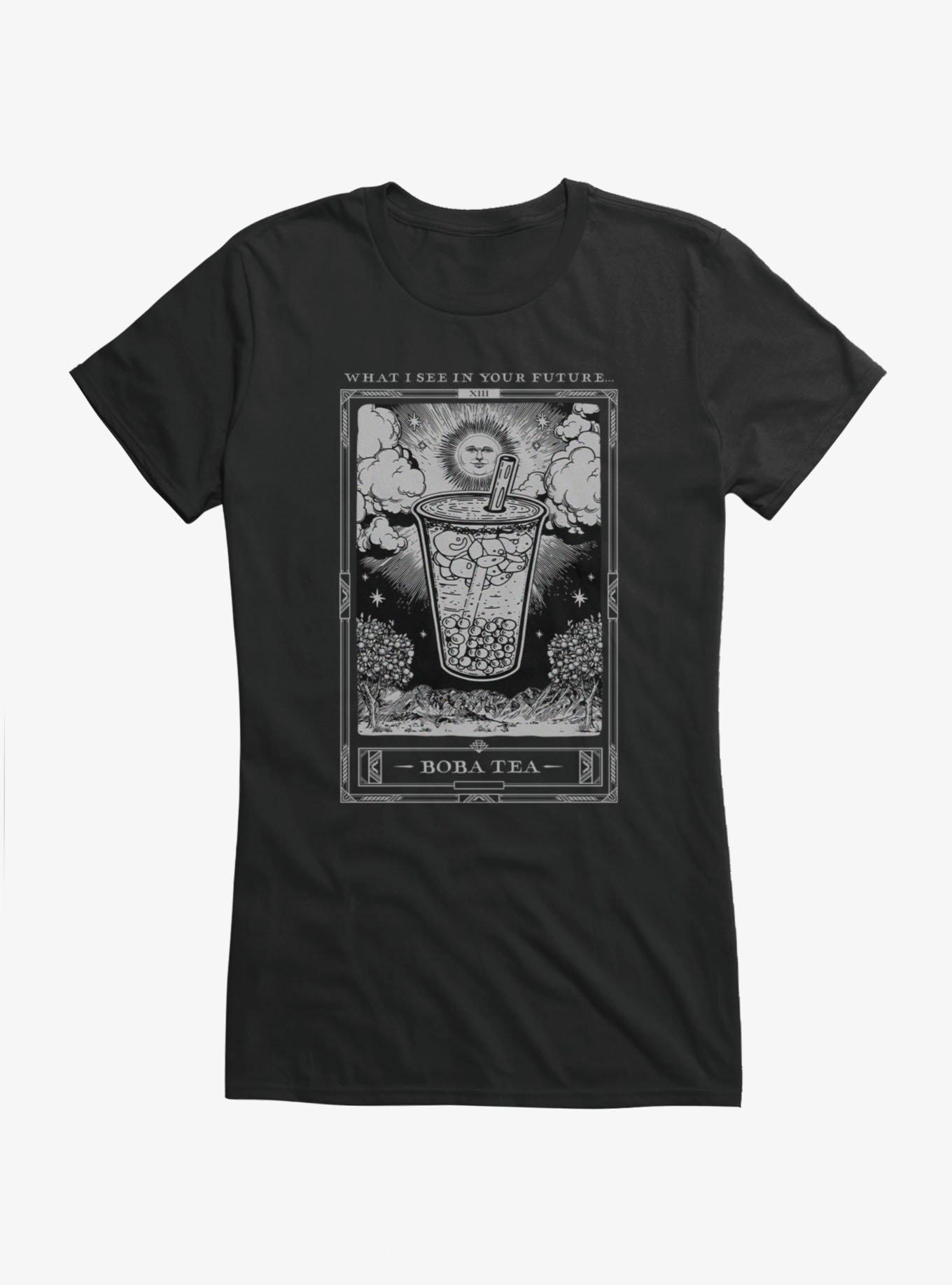 Boba Tea Tarot Card Girls T-Shirt