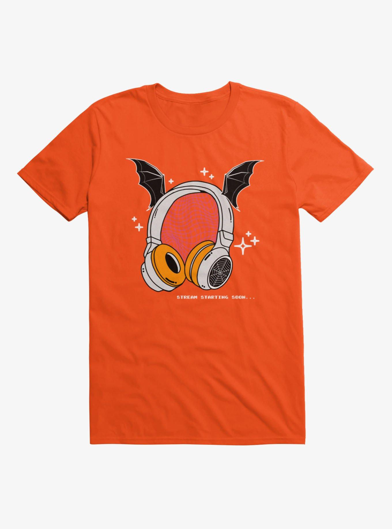 Stream Starting Soon Bat Headphones T-Shirt