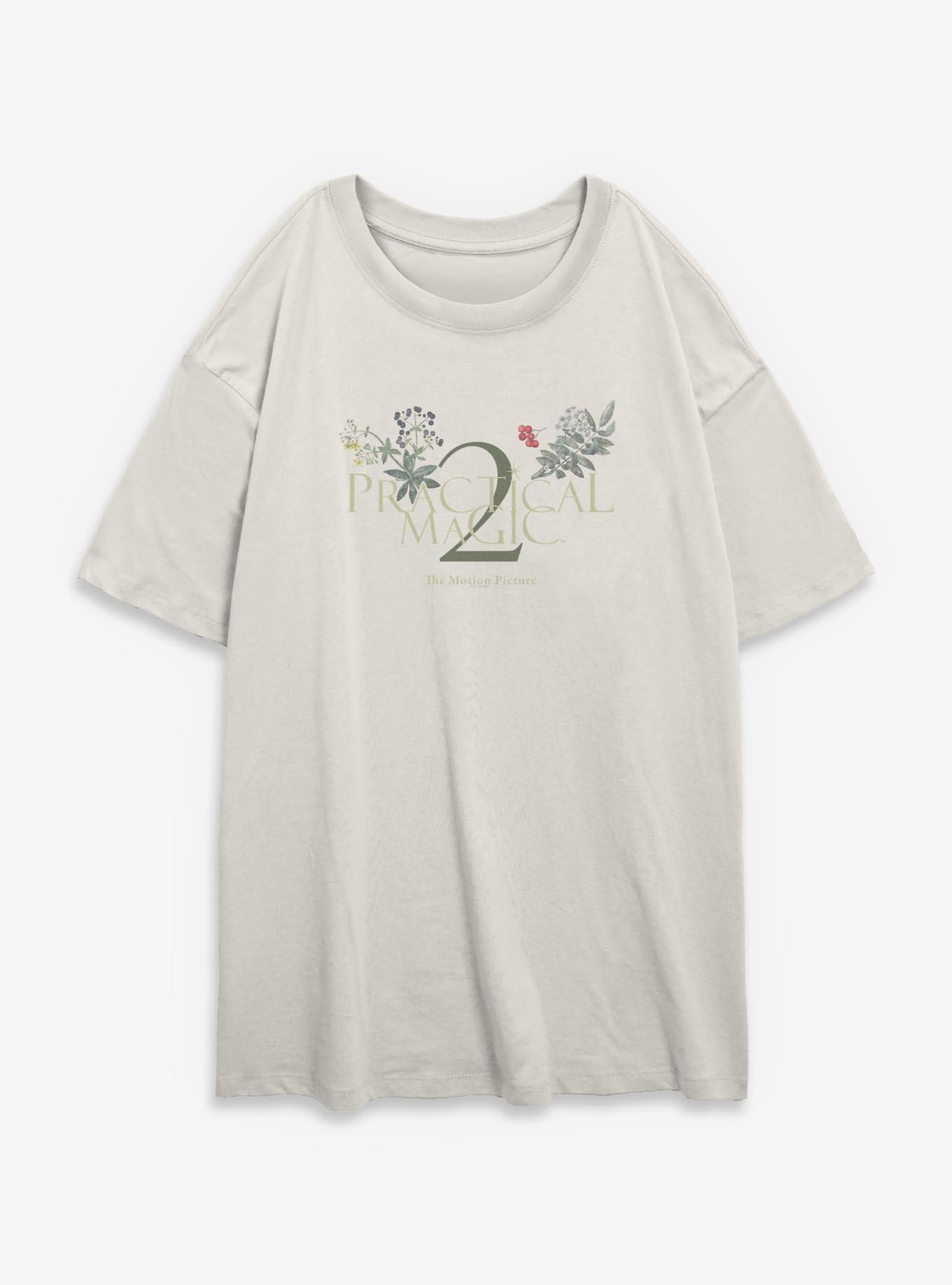 Practical Magic 2 Logo Plants Girls Oversized T-Shirt
