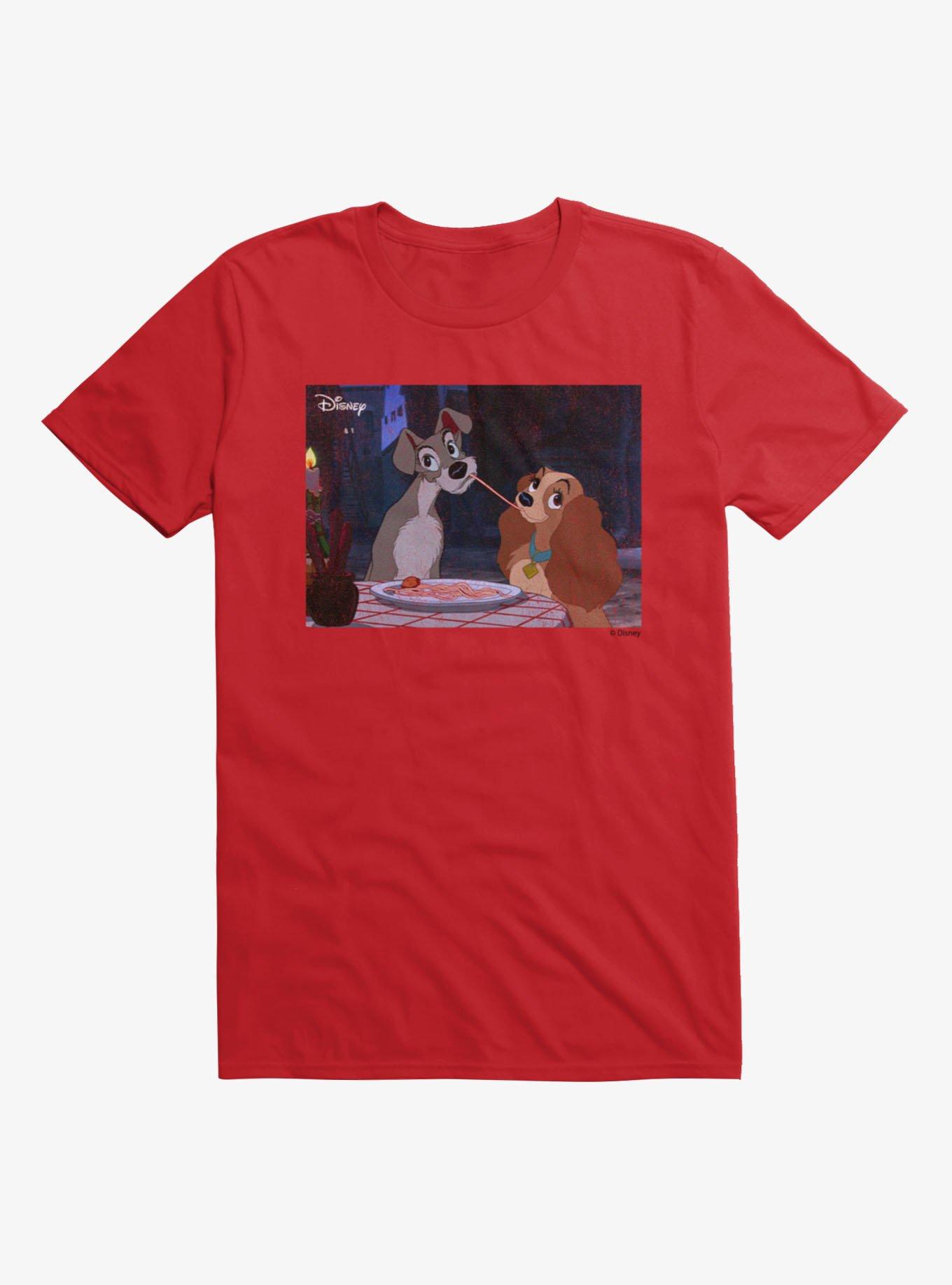 Disney Lady And The Tramp Romantic Spaghetti Dinner T-Shirt
