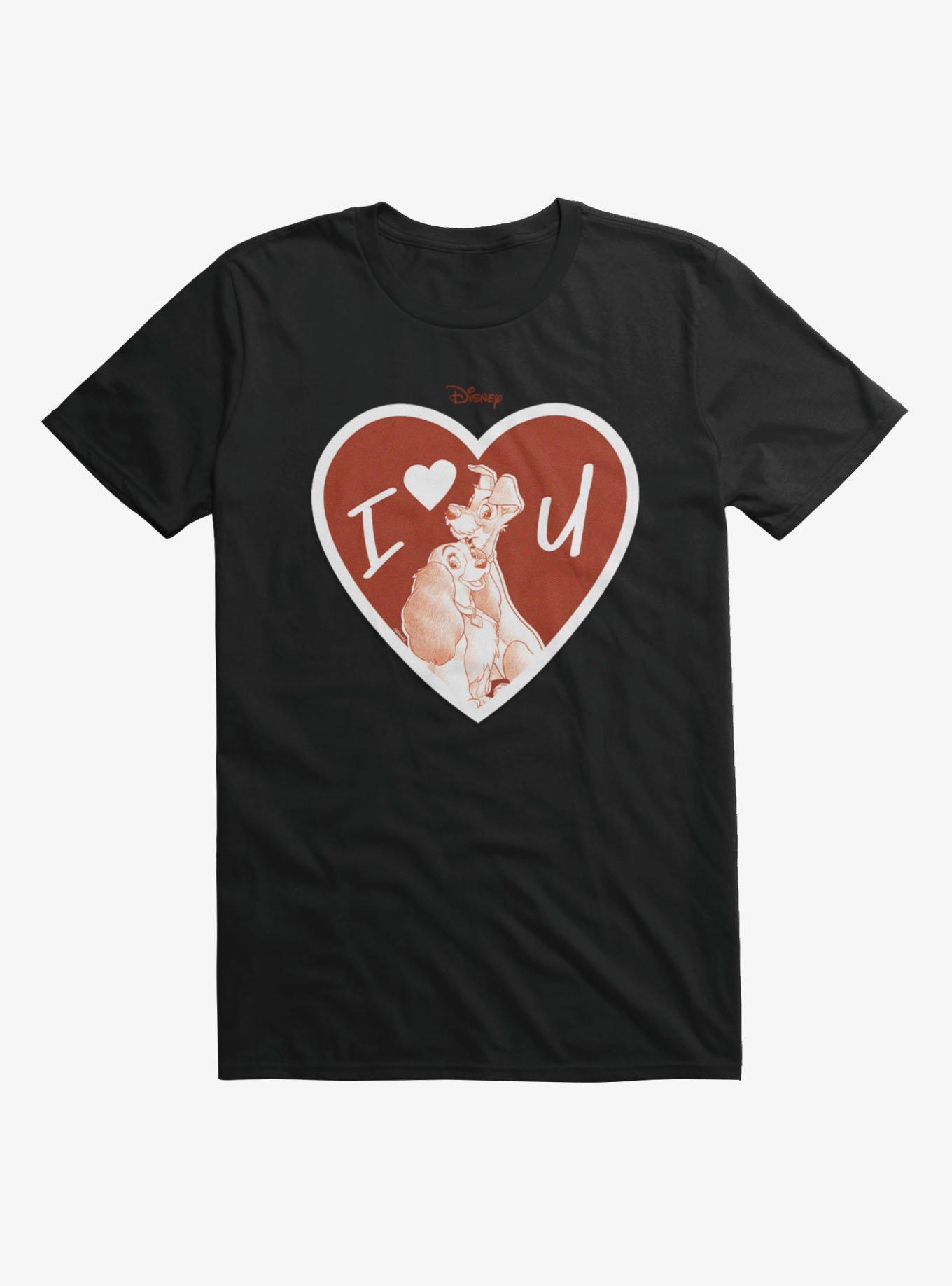 Disney Lady And The Tramp I Love You T-Shirt