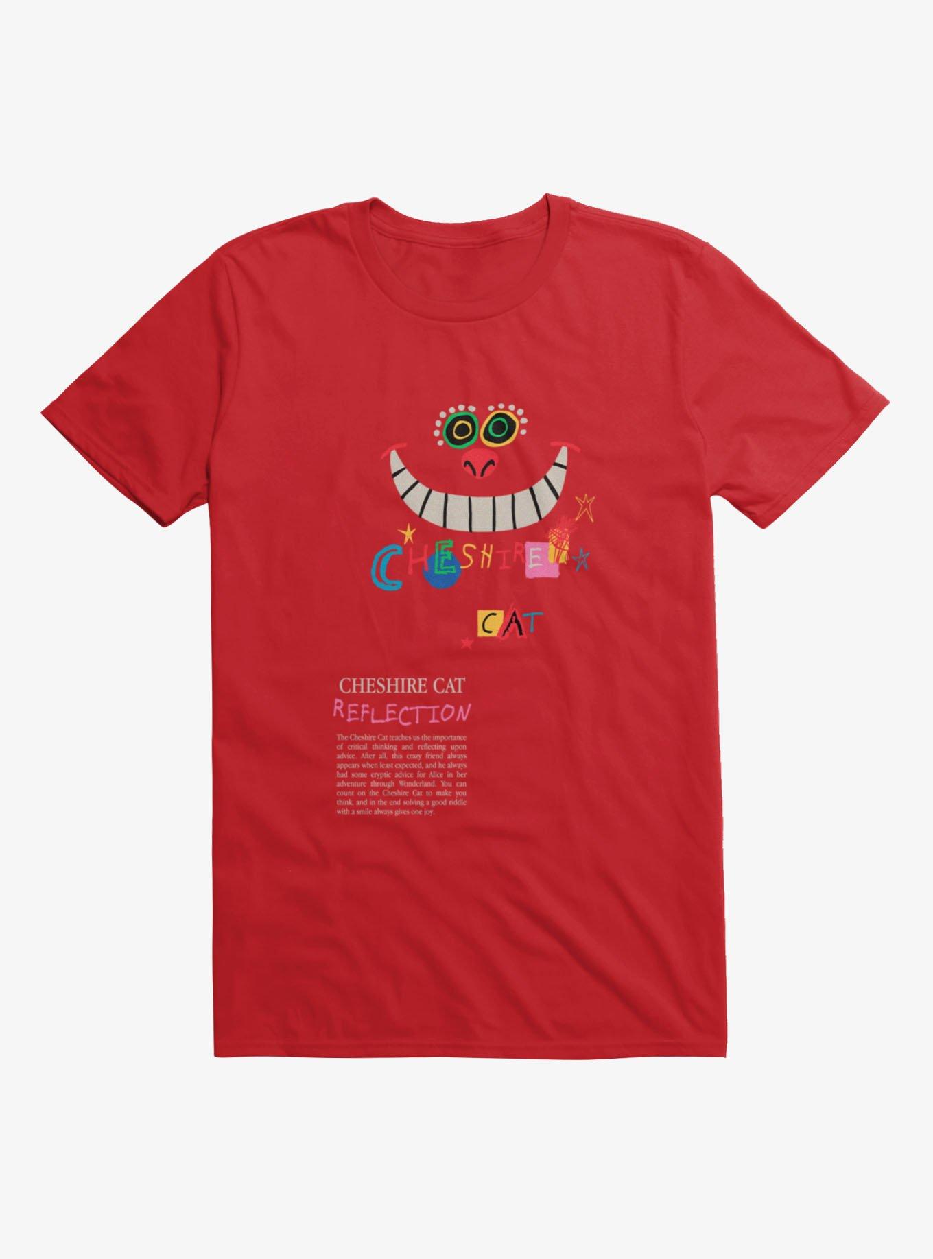 Disney Alice In Wonderland Cheshire Cat Scribble Reflection T-Shirt