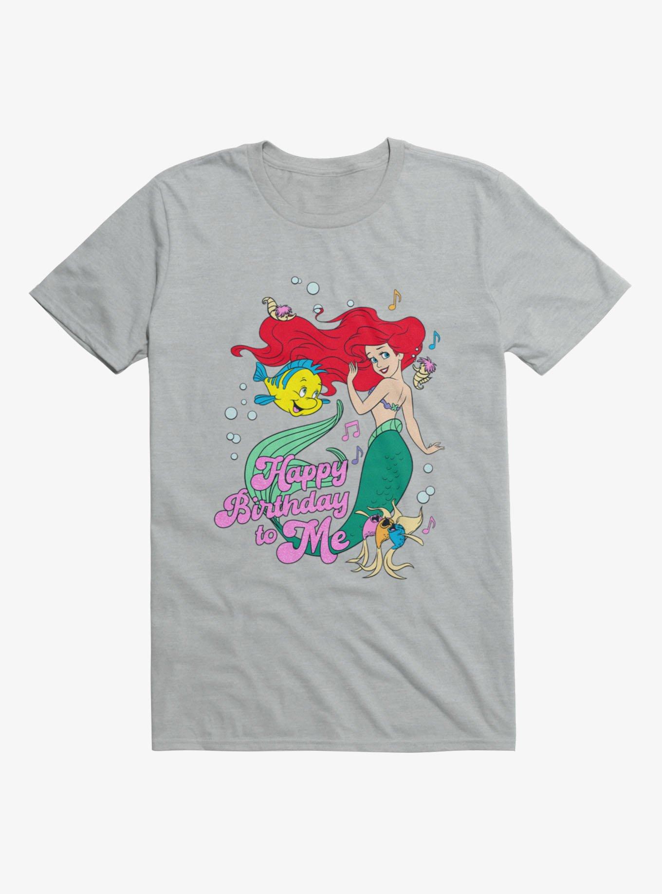 Disney Princess Ariel Happy Birthday To Me T-Shirt