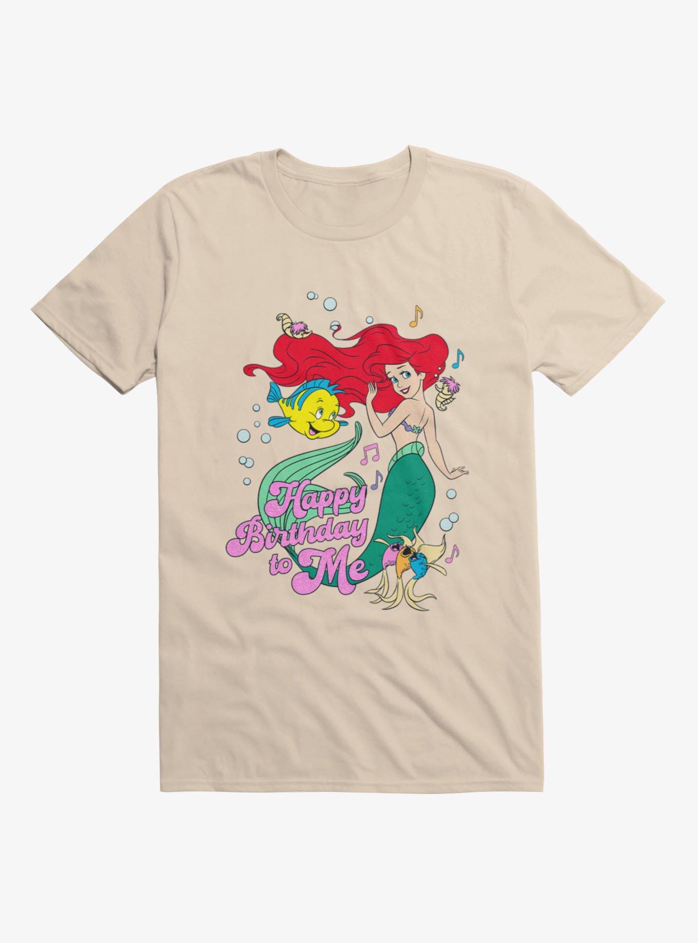 Disney Princess Ariel Happy Birthday To Me T-Shirt