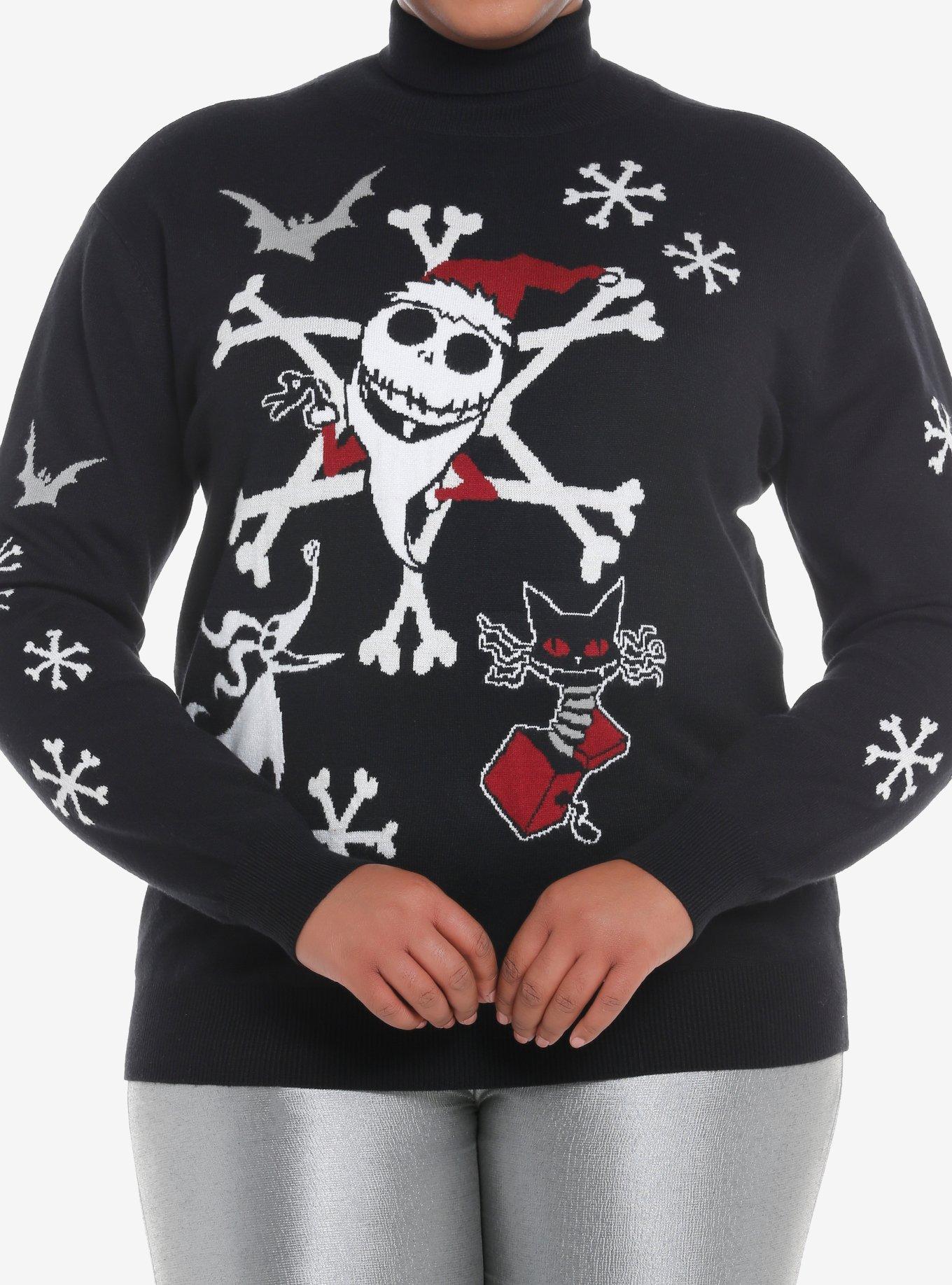 Her Universe The Nightmare Before Christmas Jack Snowflake Knit Turtleneck Sweater Plus Size