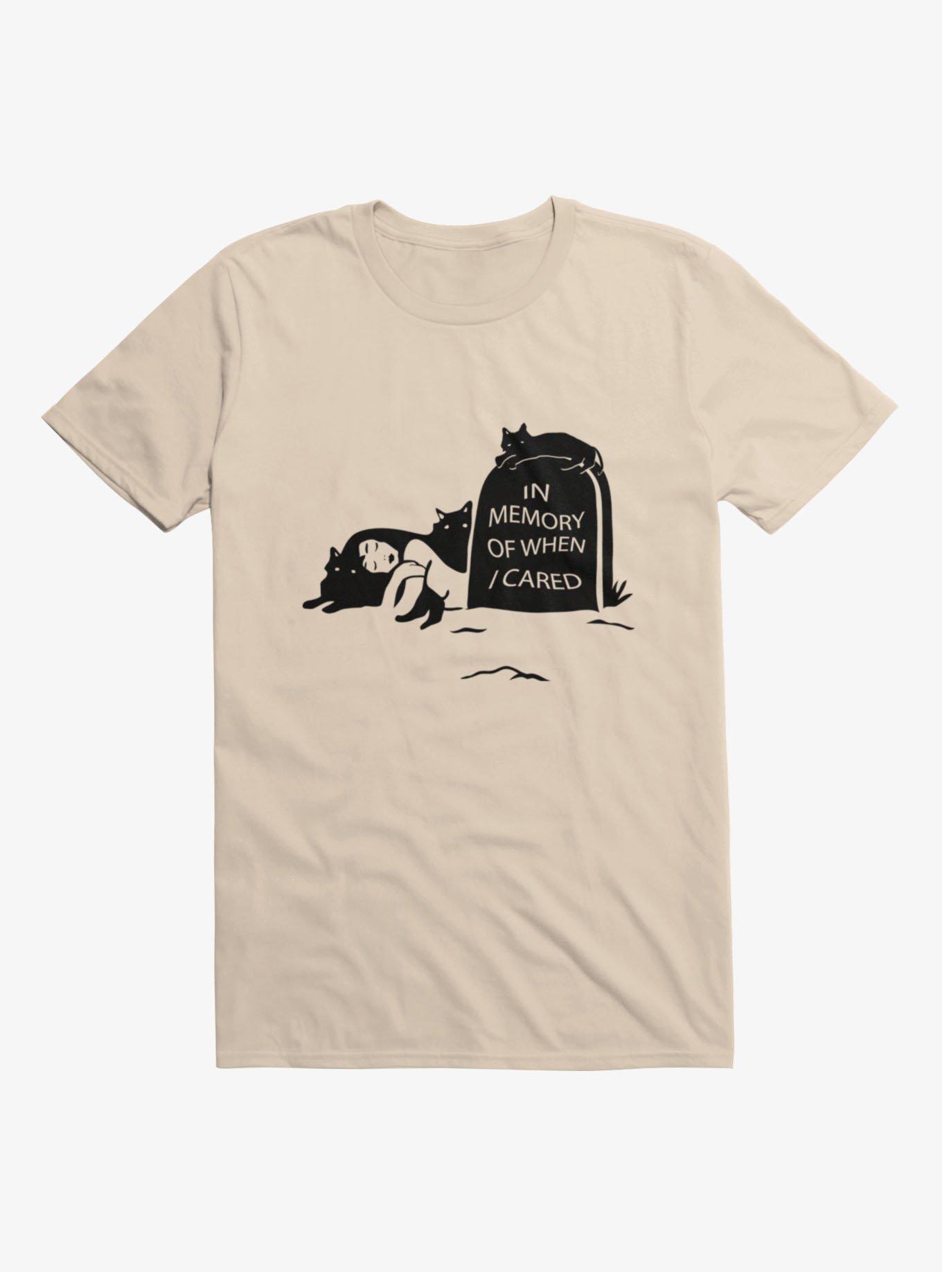 In Memory Of When I Cared Tombstone T-Shirt