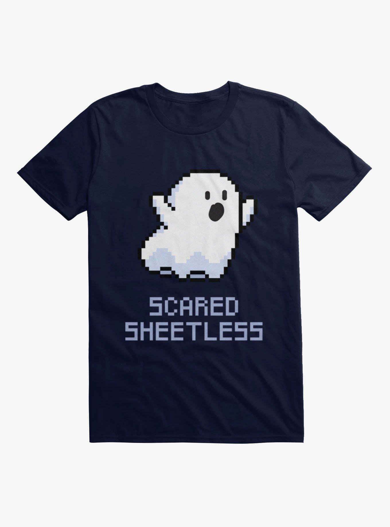Scared Sheetless 8-Bit Ghost T-Shirt