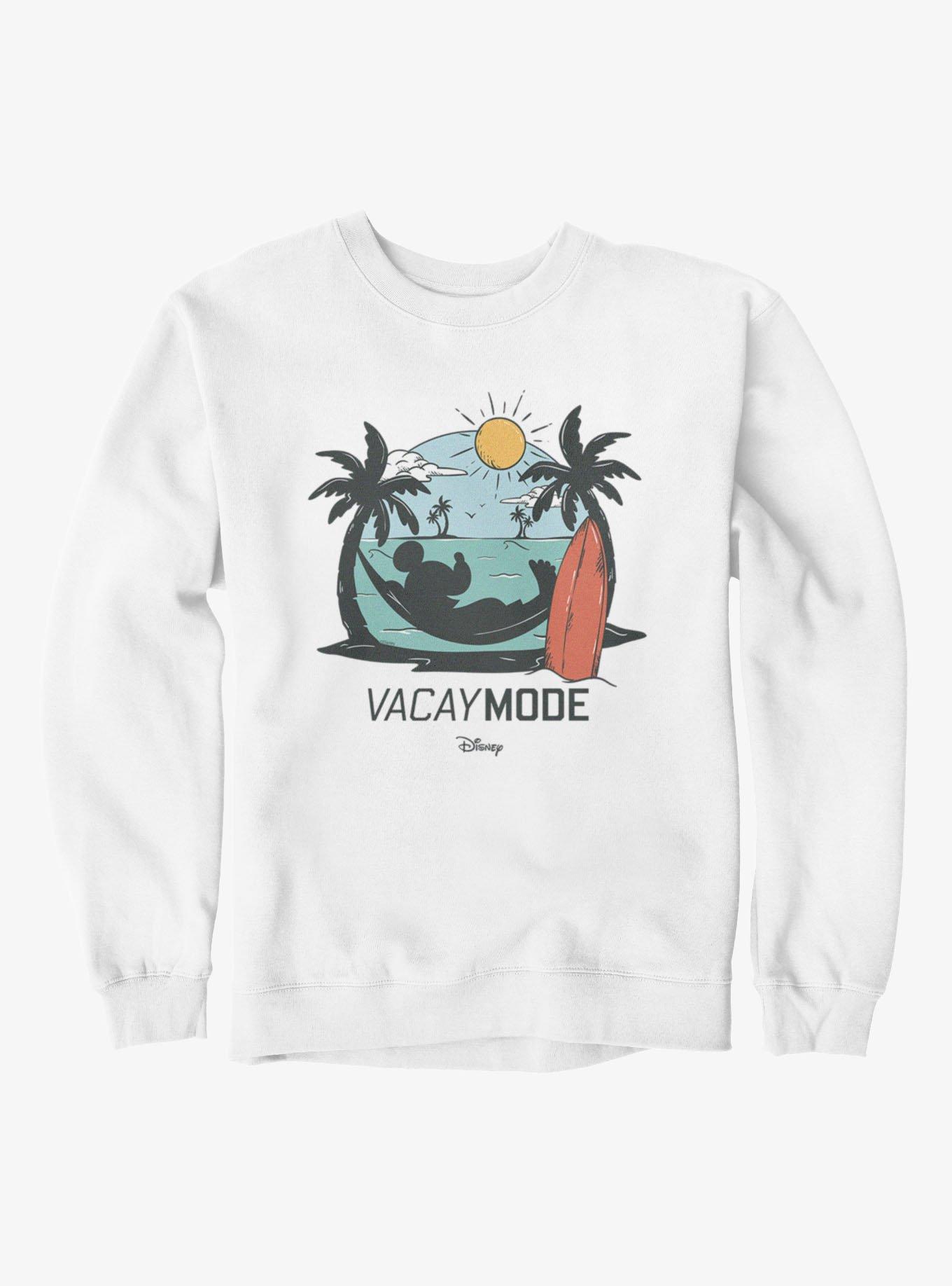 Disney Mickey Mouse Vacay Mode Beach Hammock Vacation Sweatshirt