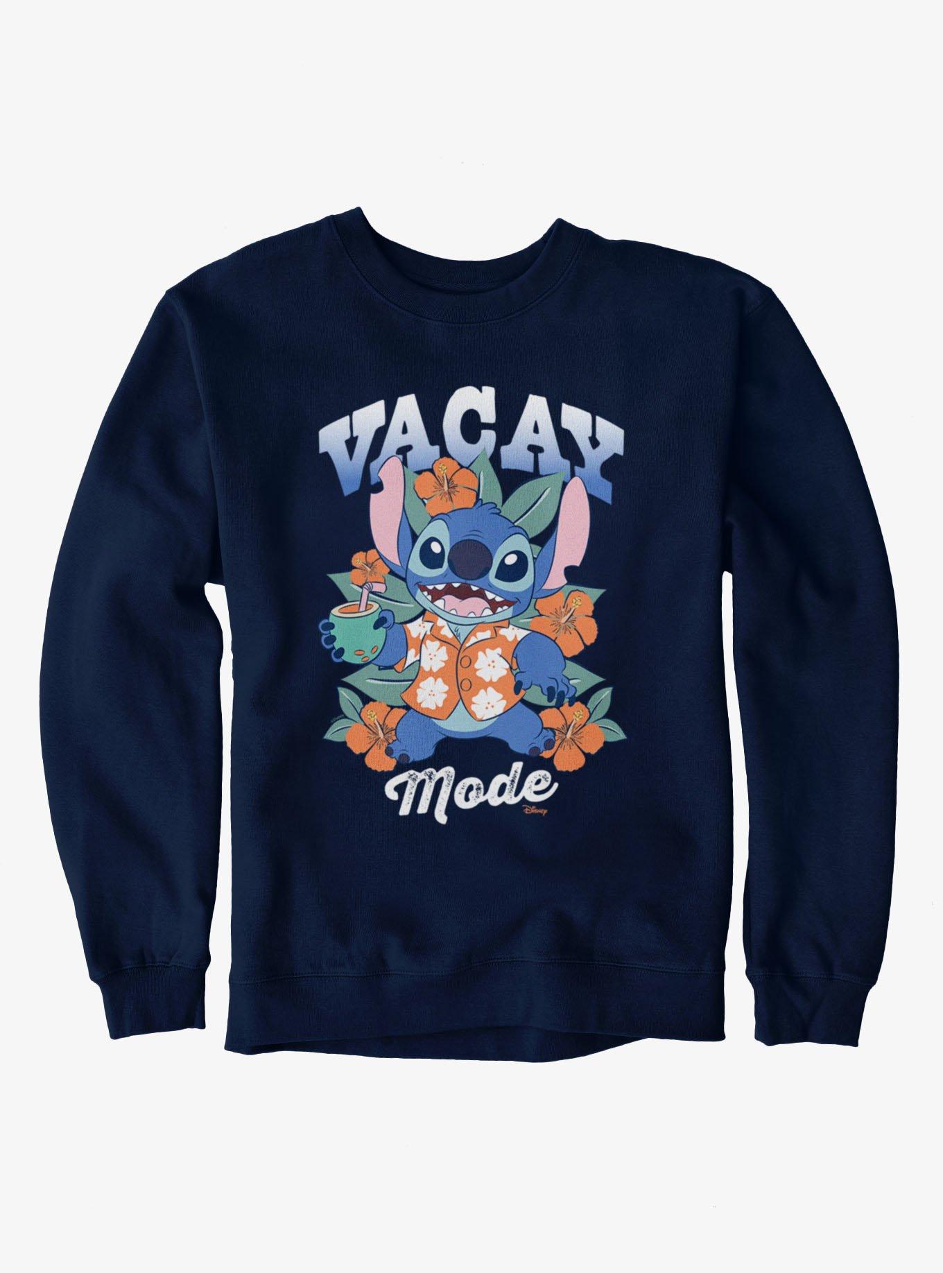 Disney Lilo & Stitch Vacay Mode Hawaiian Shirt Luau Sweatshirt