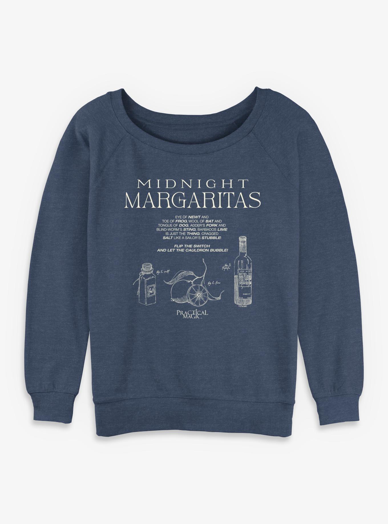 Practical Magic Midnight Margaritas Girls Slouchy Sweatshirt