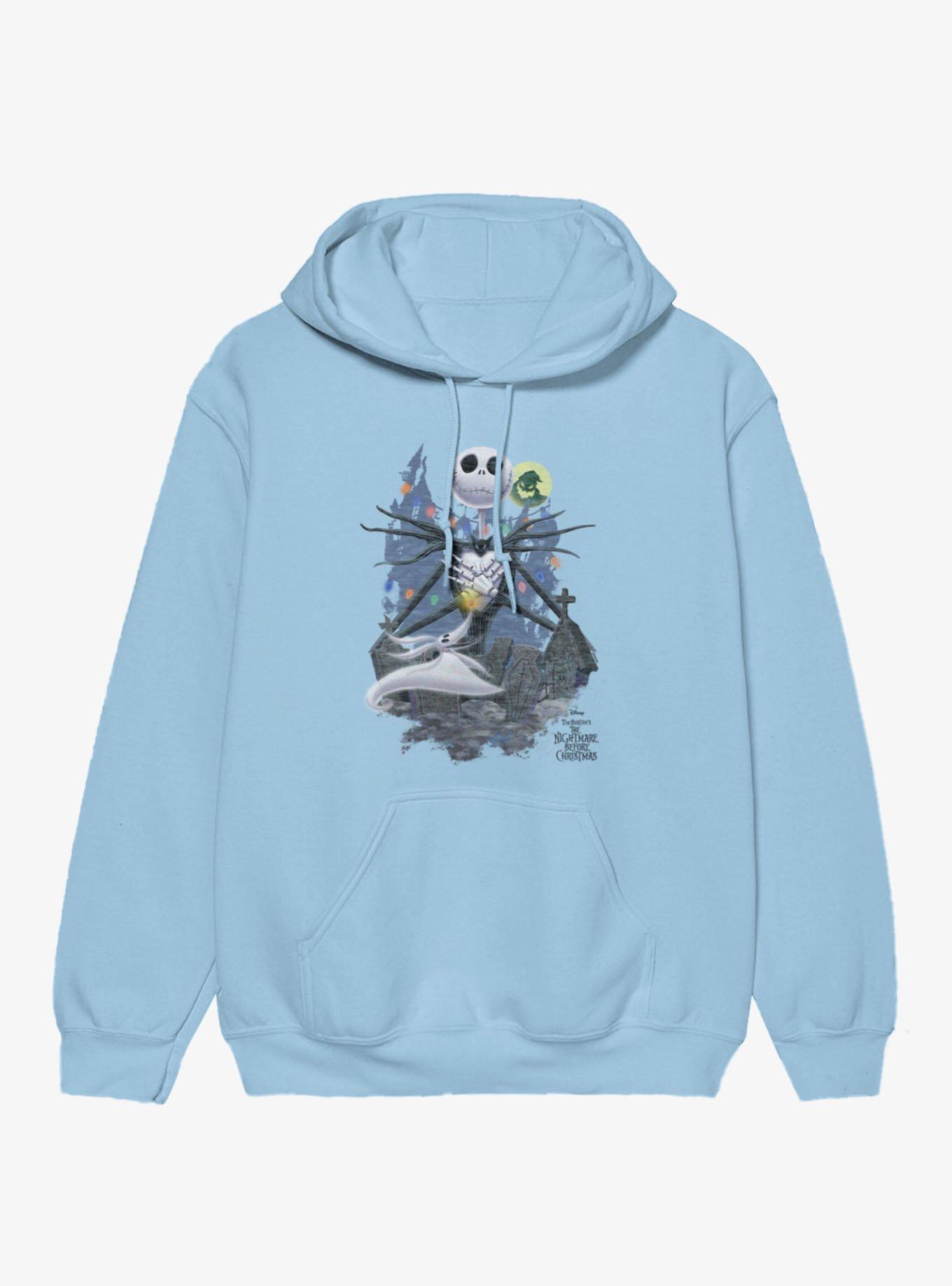 Disney Nightmare Before Christmas Jack Skellington Graveyard Cheer Hoodie