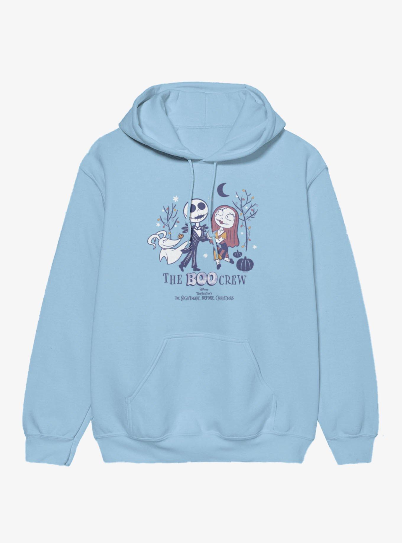 Disney Nightmare Before Christmas Boo Crew Sally And Jack Chibi Cartoons Hoodie