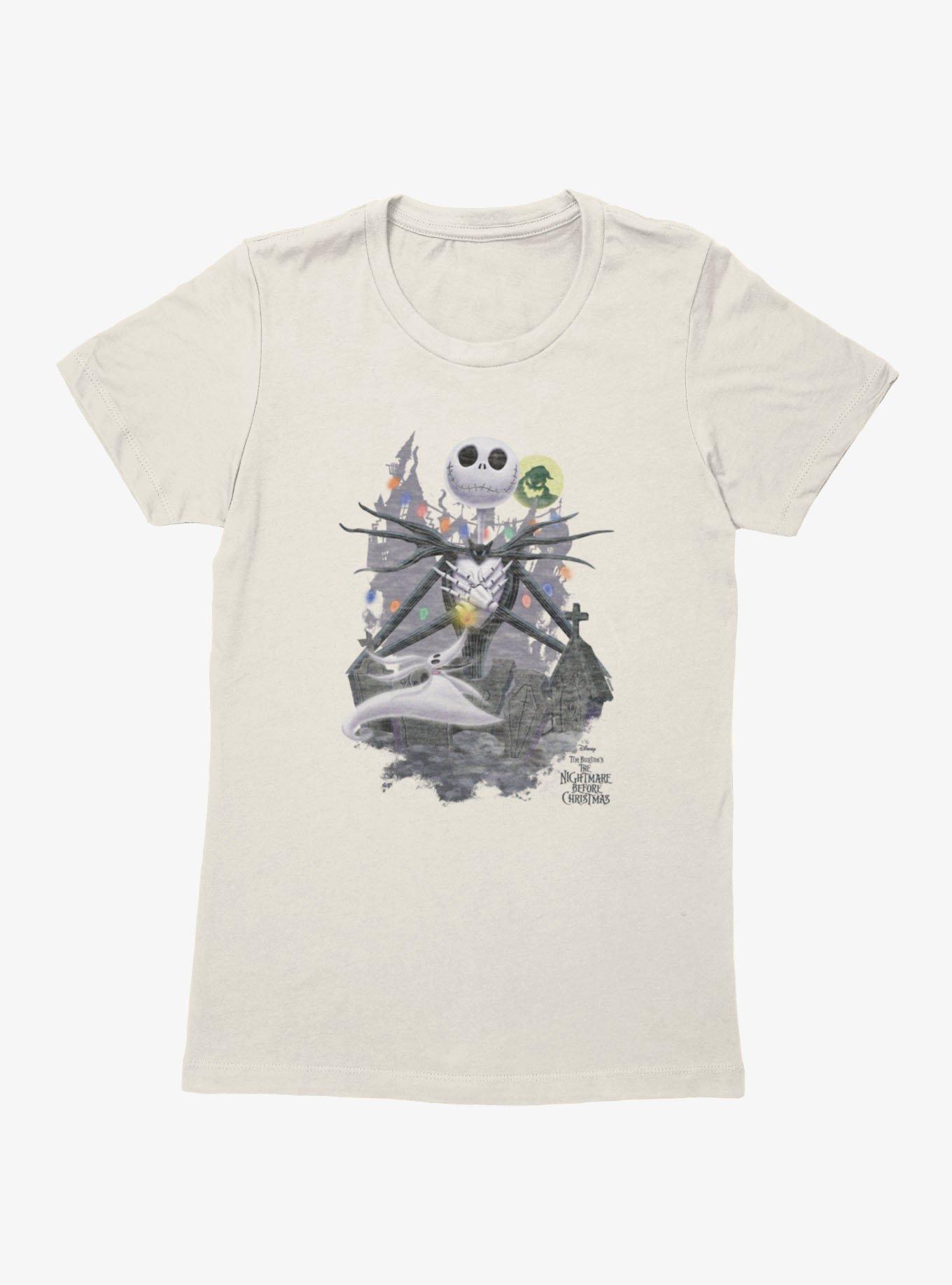 Disney Nightmare Before Christmas Jack Skellington Graveyard Cheer Womens T-Shirt