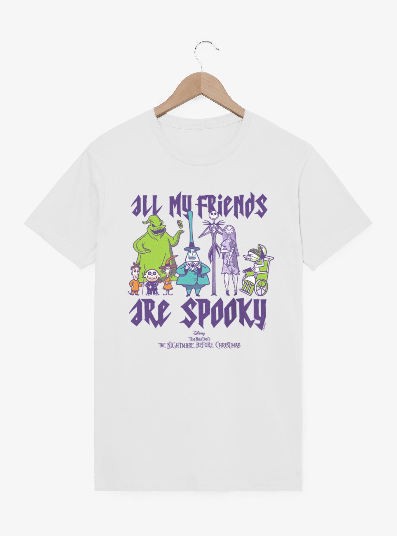 Disney Nightmare Before Christmas All My Friends Are Spooky Group Shot T-Shirt