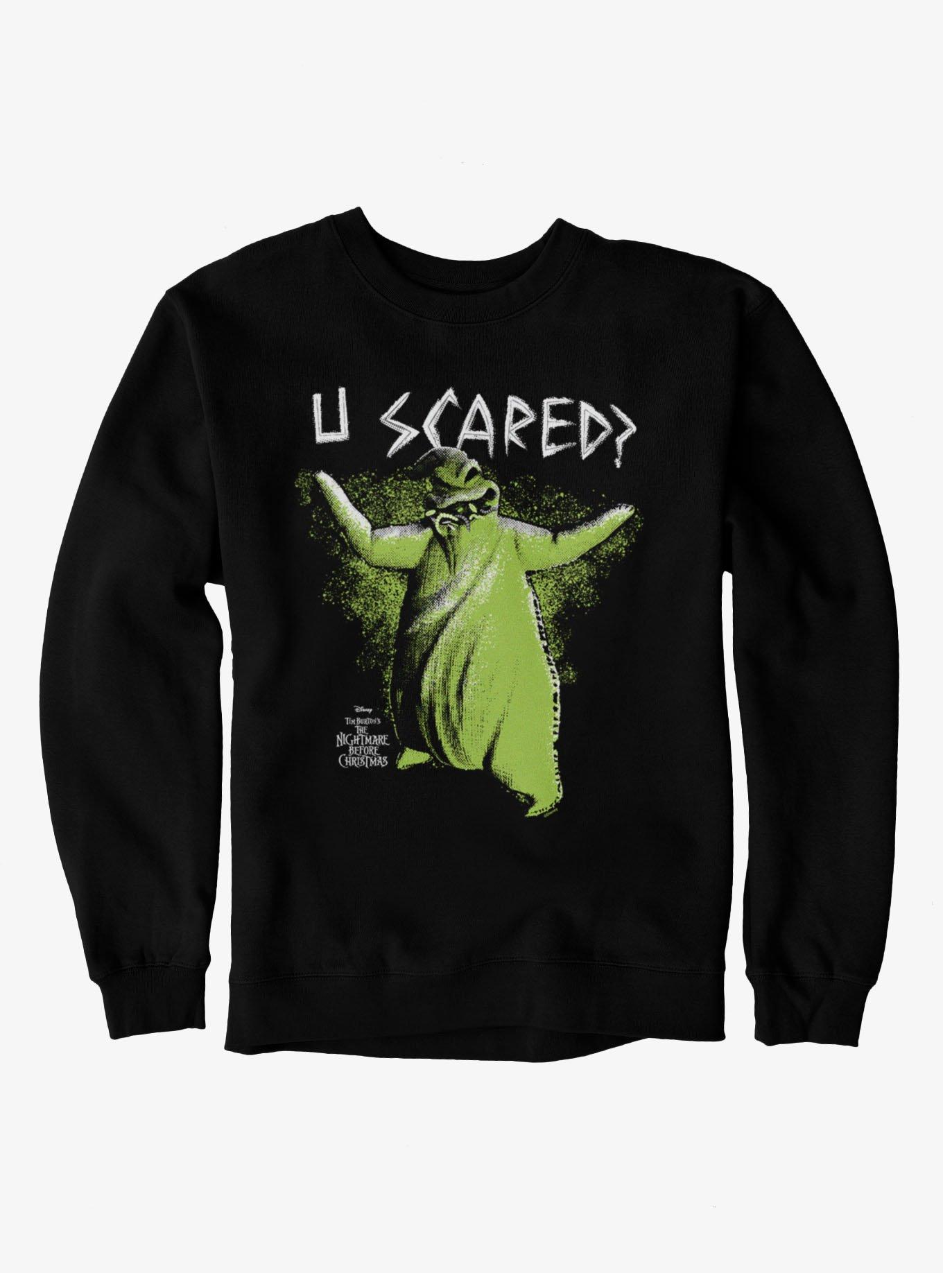Disney Nightmare Before Christmas U Scared Oogie Boogie Sweatshirt