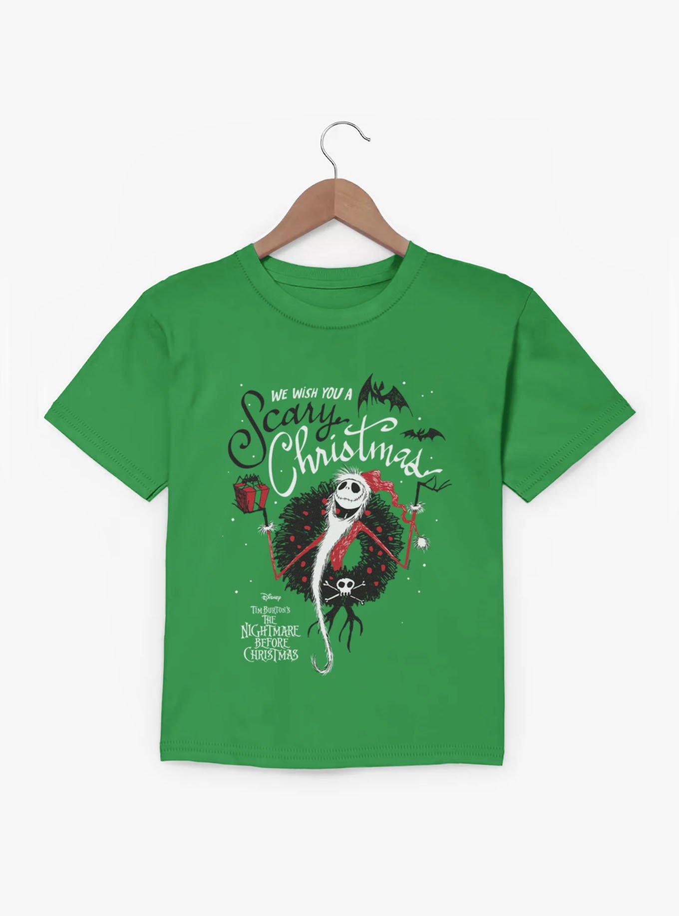 Disney Nightmare Before Christmas Wish You Scary Christmas Jack Youth T-Shirt