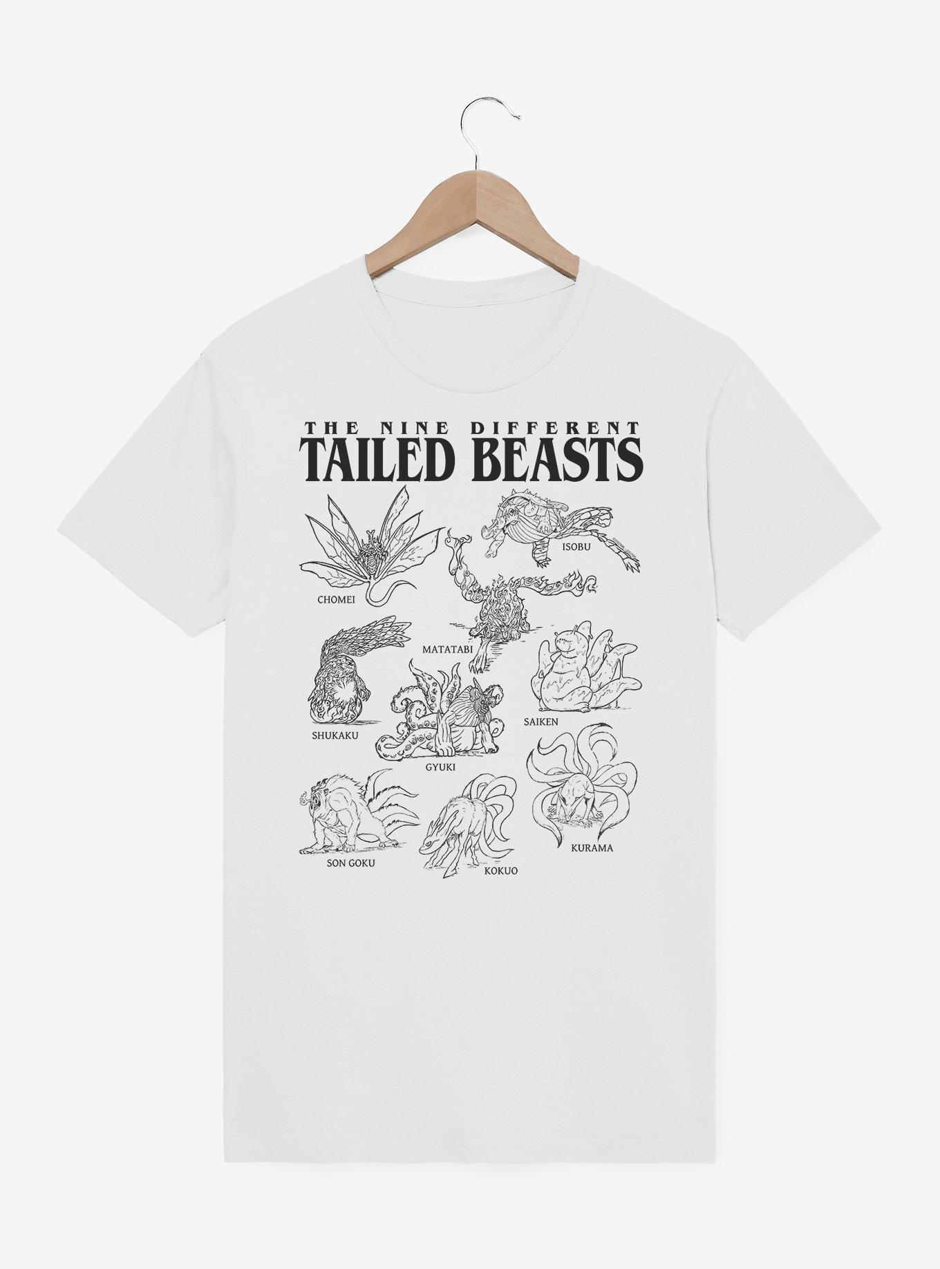 Naruto The Nine Different Tailed Beasts T-Shirt