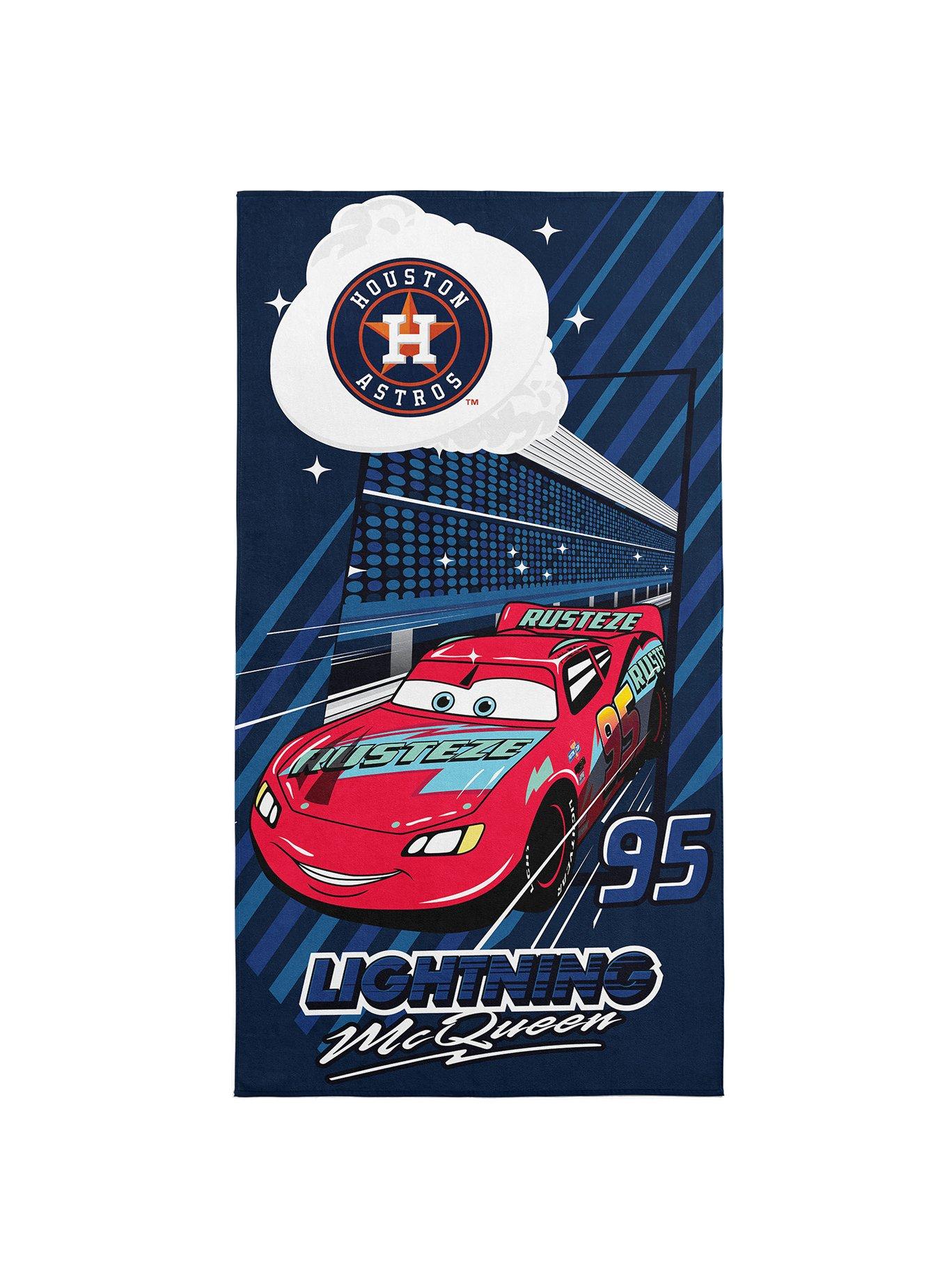 MLB Houston Astros Disney Pixar Cars Speedline Navy Microfiber Beach Towel