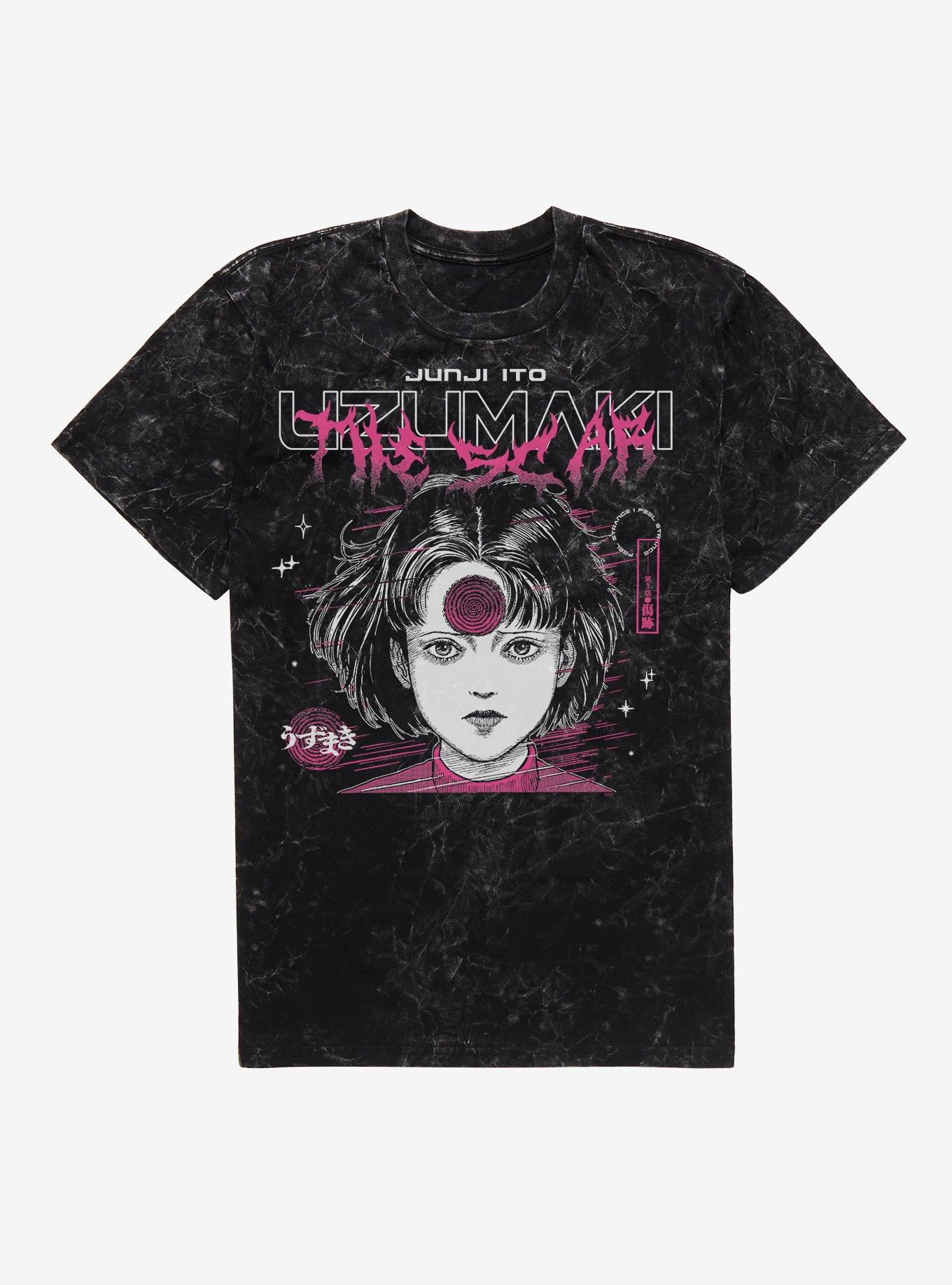 Junji Ito Uzumaki The Scar Mineral Wash T-Shirt Hot Topic Exclusive