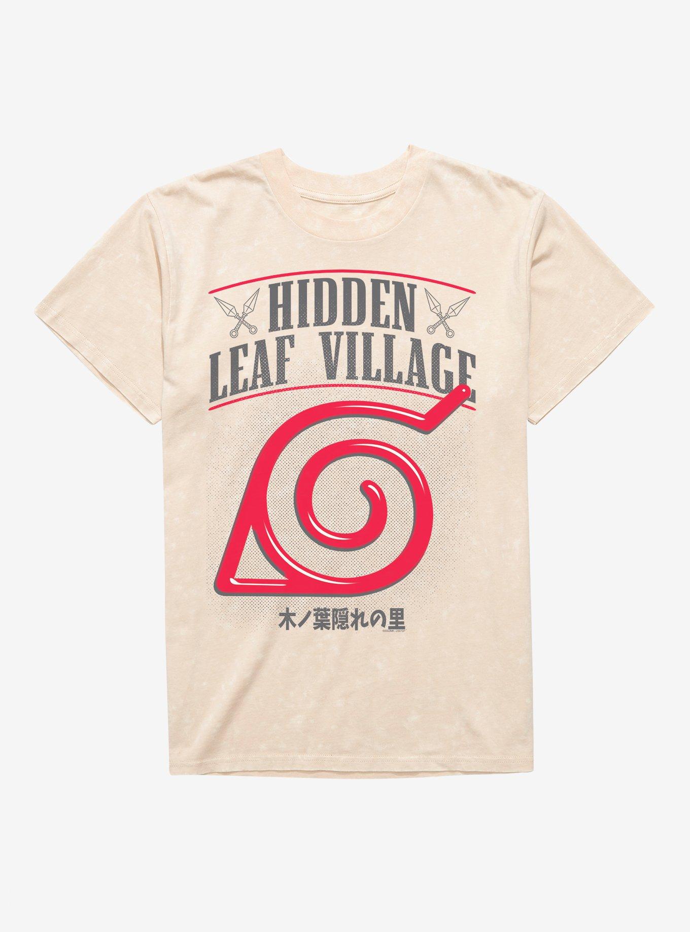 Naruto Hidden Leaf Village Icon Mineral Wash T-Shirt Hot Topic Exclusive