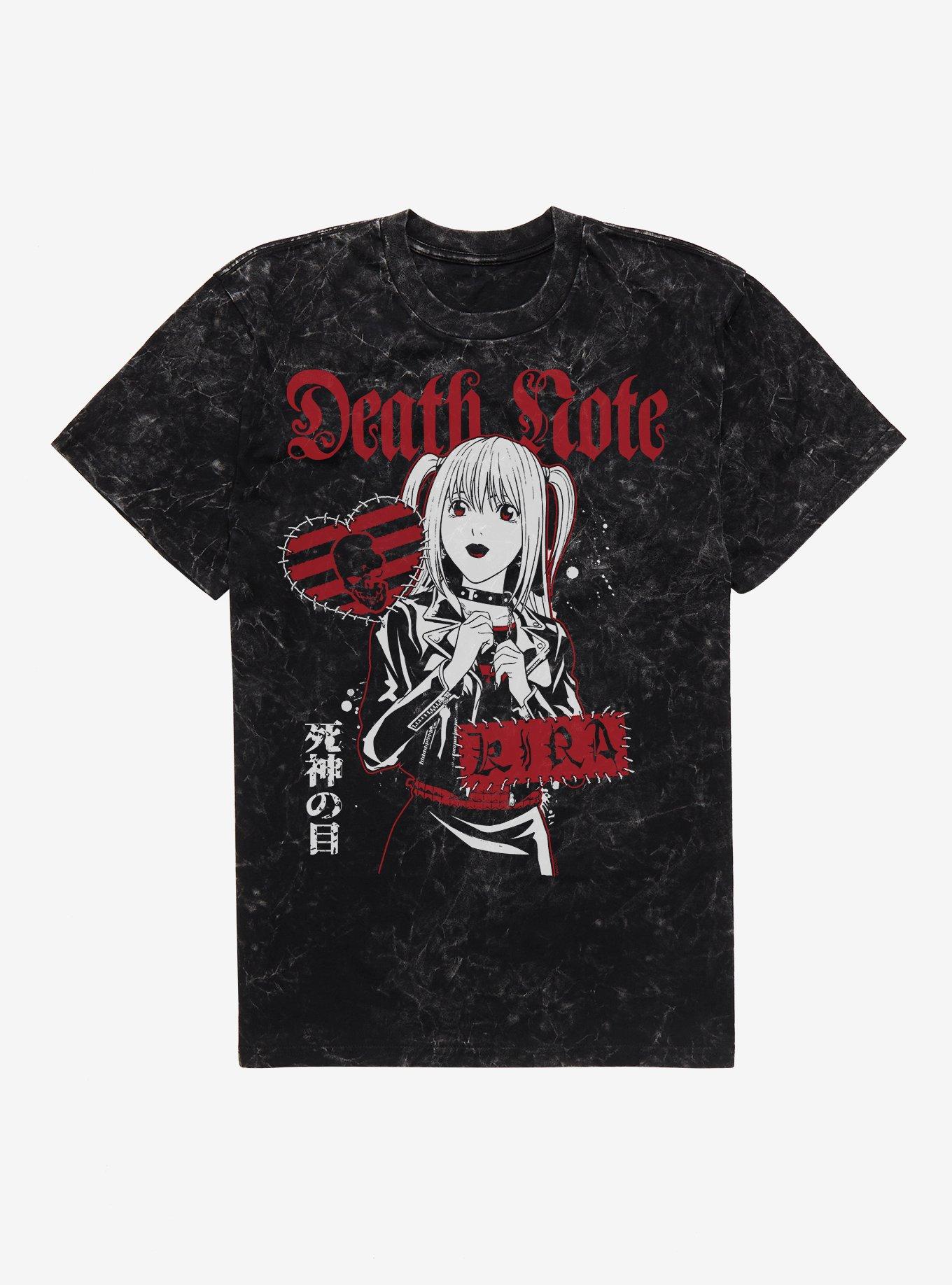 Death Note Goth Misa Amane Kira Mineral Wash T-Shirt BoxLunch Exclusive