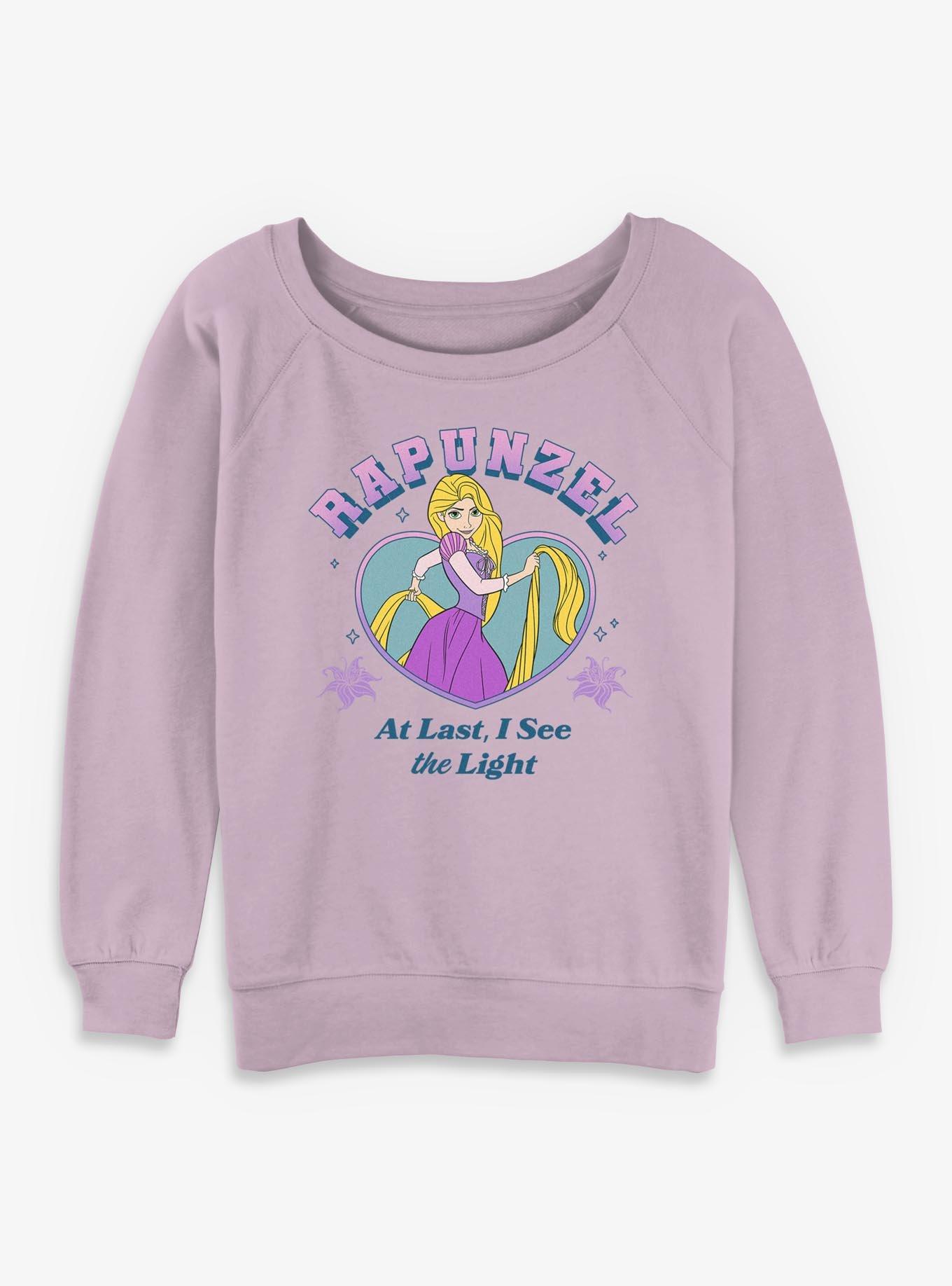 Disney Princesses Rapunzel Heart Girls Slouchy Sweatshirt