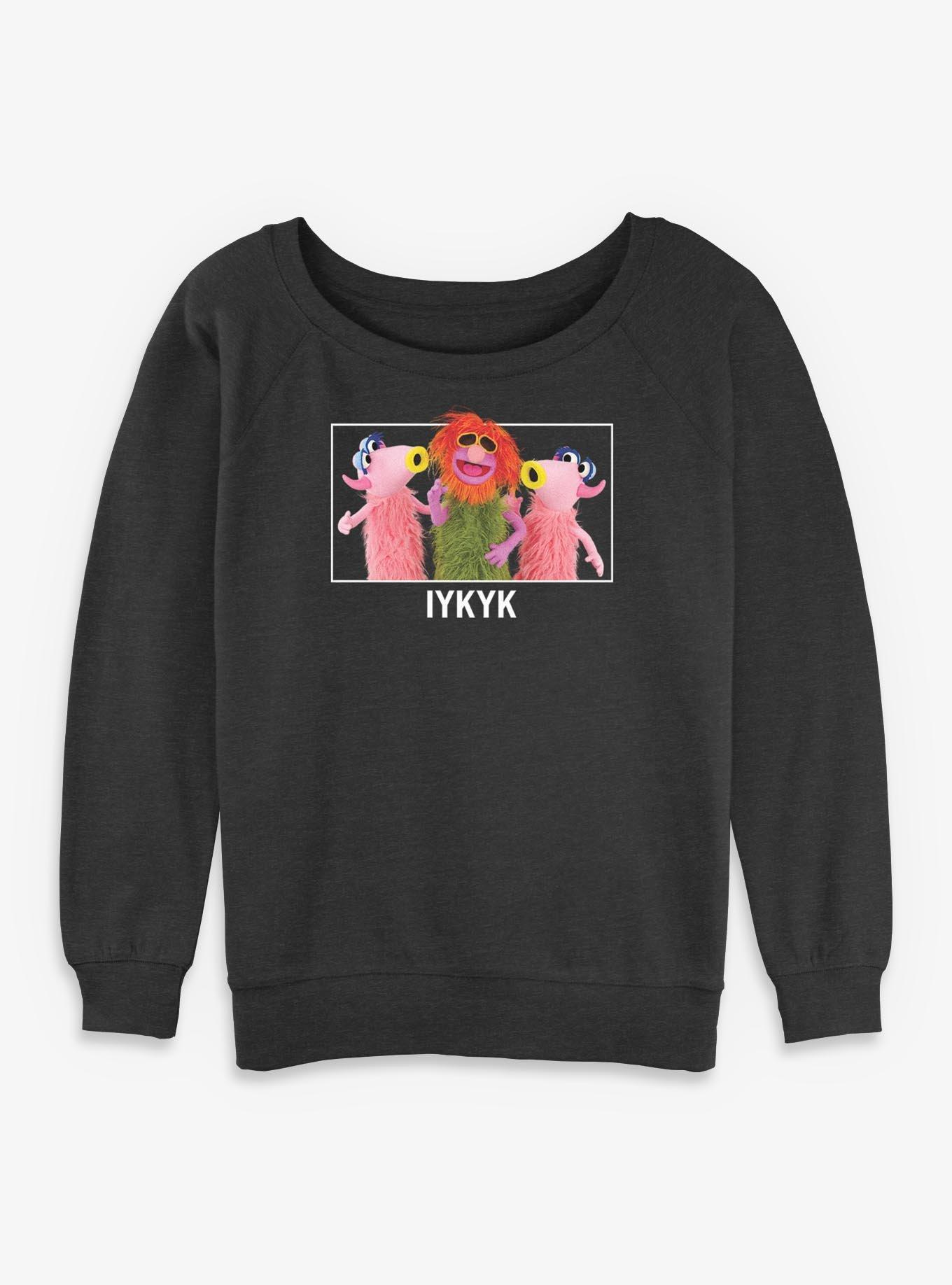 Disney The Muppets Iykyk Girls Slouchy Sweatshirt