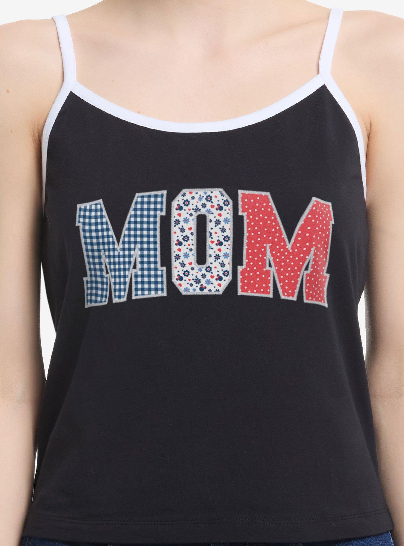 Disney Minnie Mouse Mom Collegiate Patterns Girls Cami