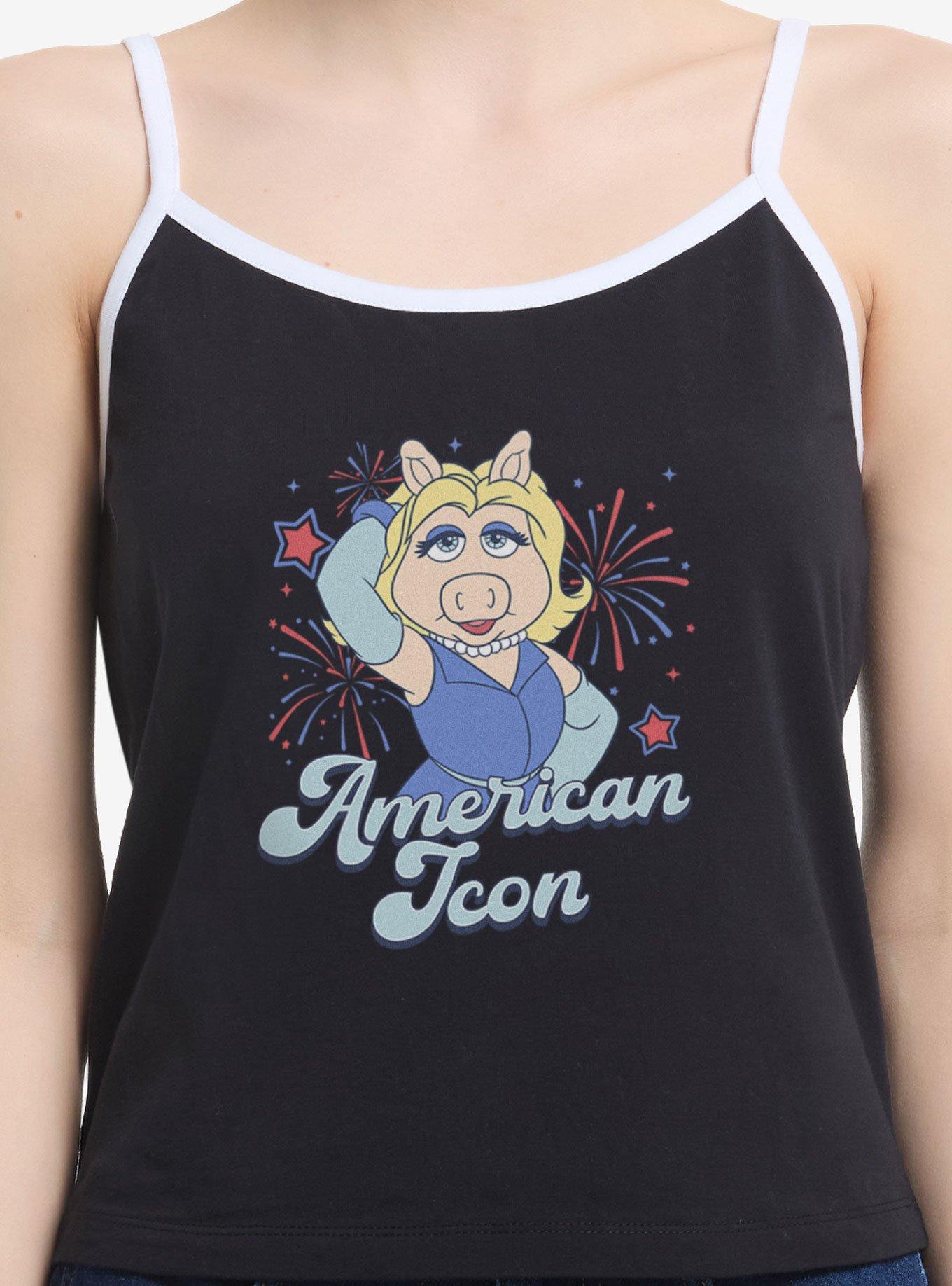 Disney The Muppets Miss Piggy American Icon Girls Cami, BLACK, hi-res view 1