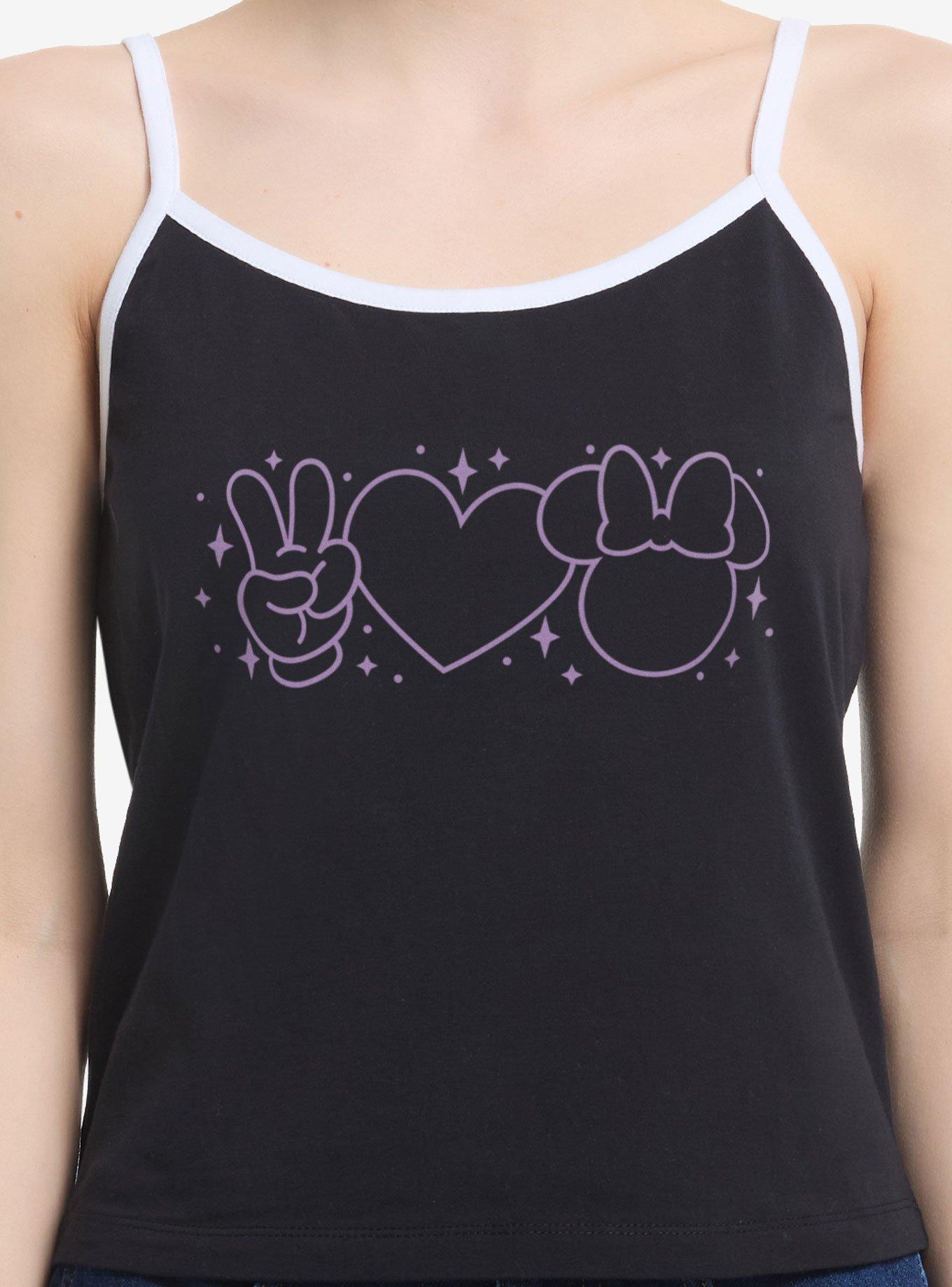 Disney Minnie Mouse Peace Love Minnie Girls Cami