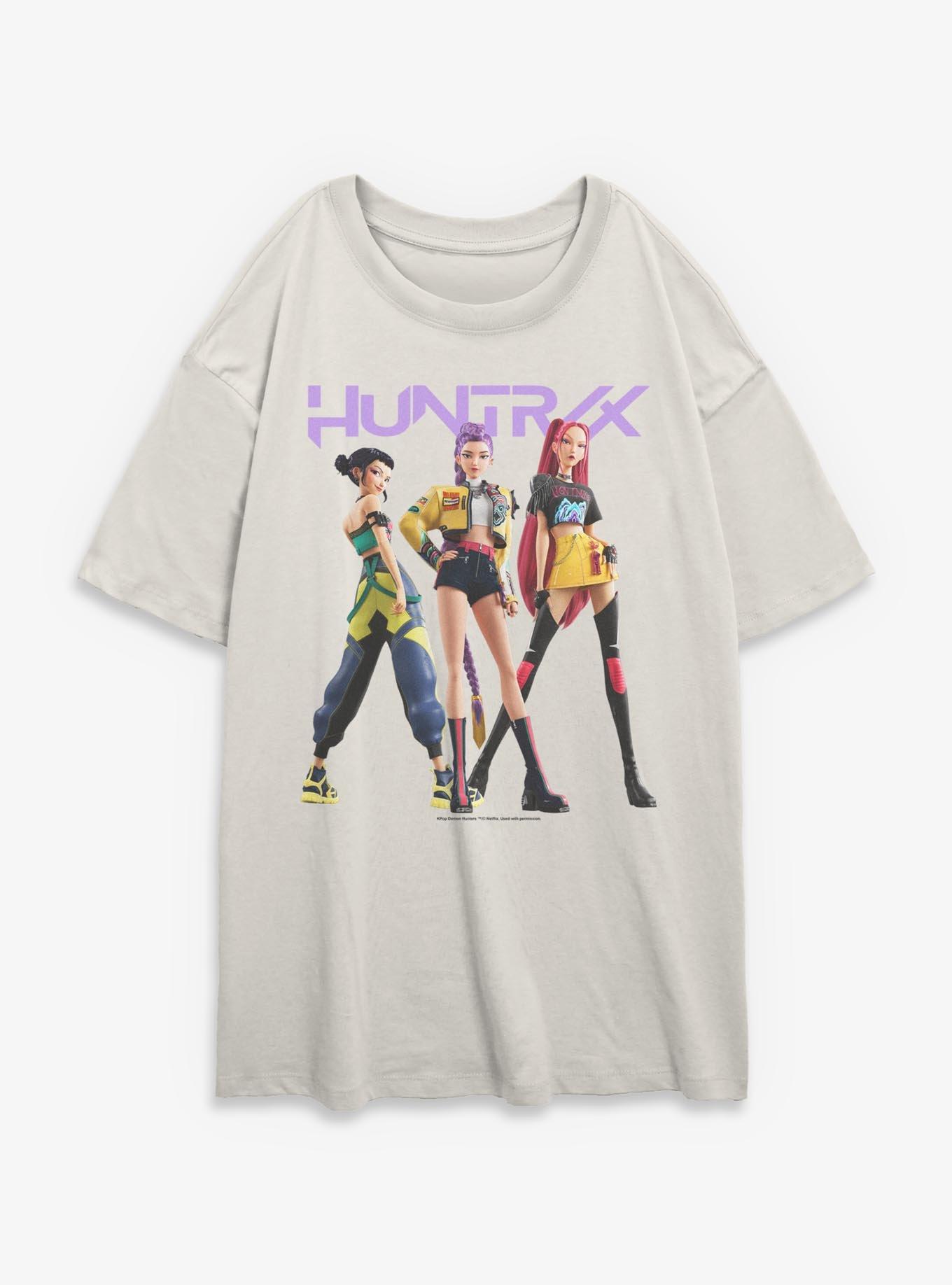 KPop Demon Hunters HUNTR/X World Tour Girls Oversized T-Shirt