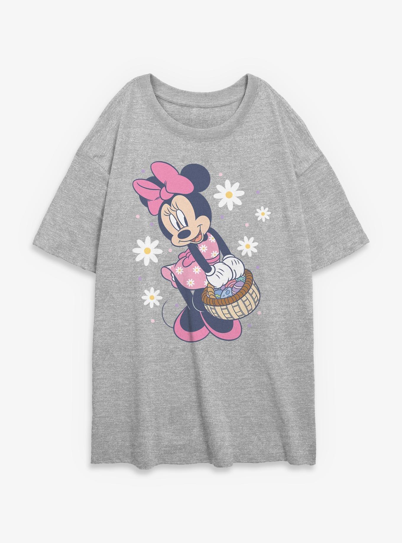 Disney Minnie Mouse Easter Basket Girls Oversized T-Shirt