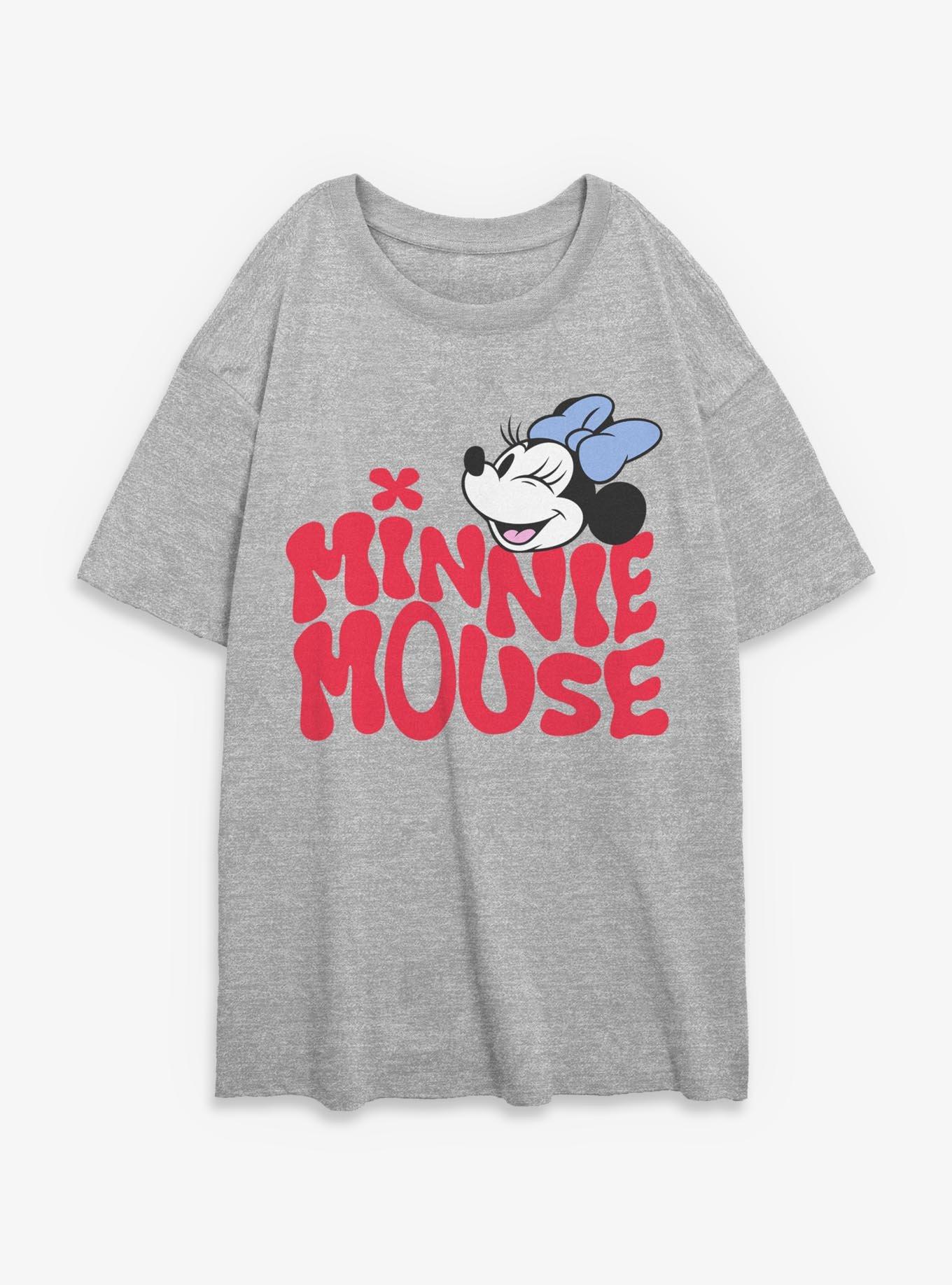 Disney Minnie Mouse Wink Girls Oversized T-Shirt