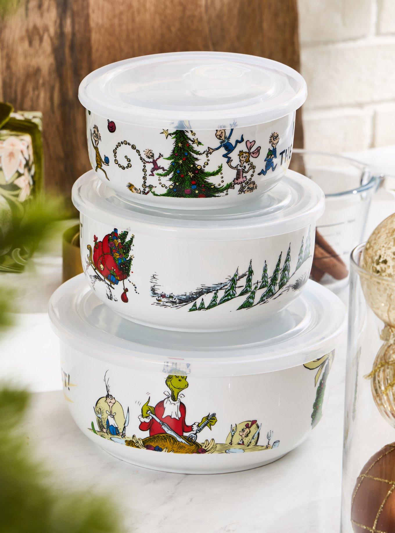 Dr. Seuss How The Grinch Stole Christmas Bowl & Lid Set