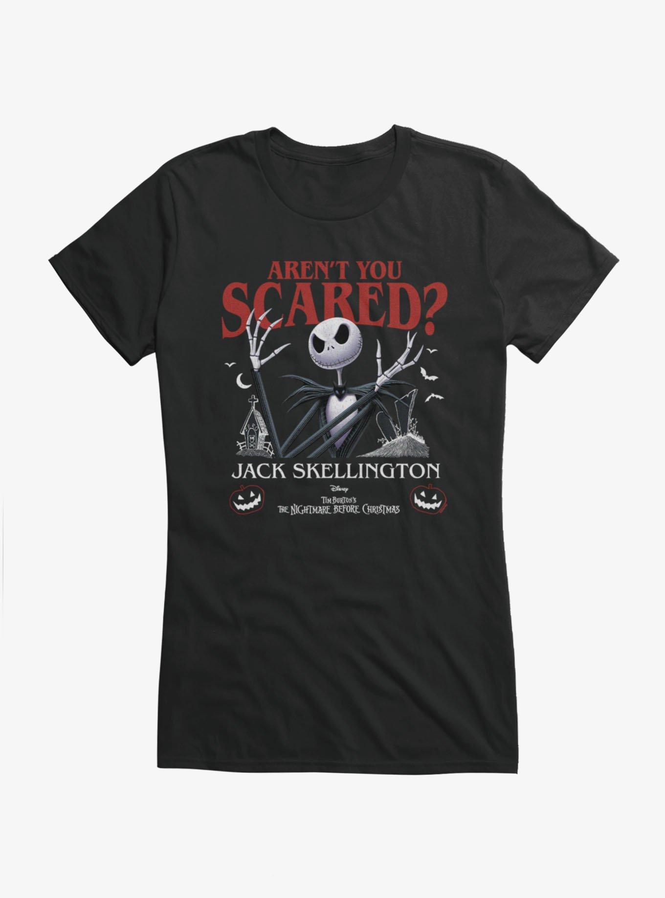 Disney The Nightmare Before Christmas Aren't You Scared Jack Skellington Girls T-Shirt