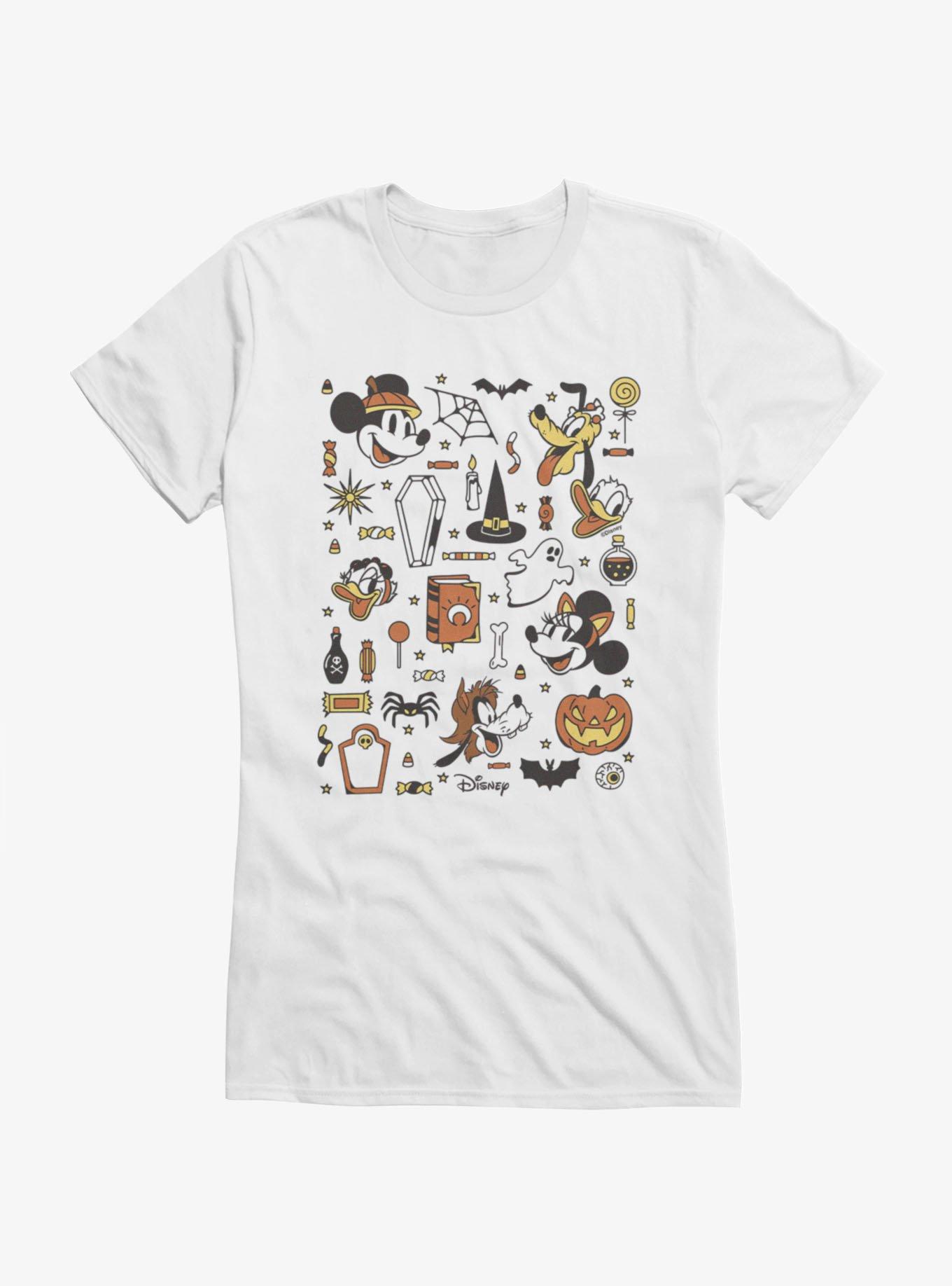 Disney Mickey Mouse Halloween Collage Girls T-Shirt