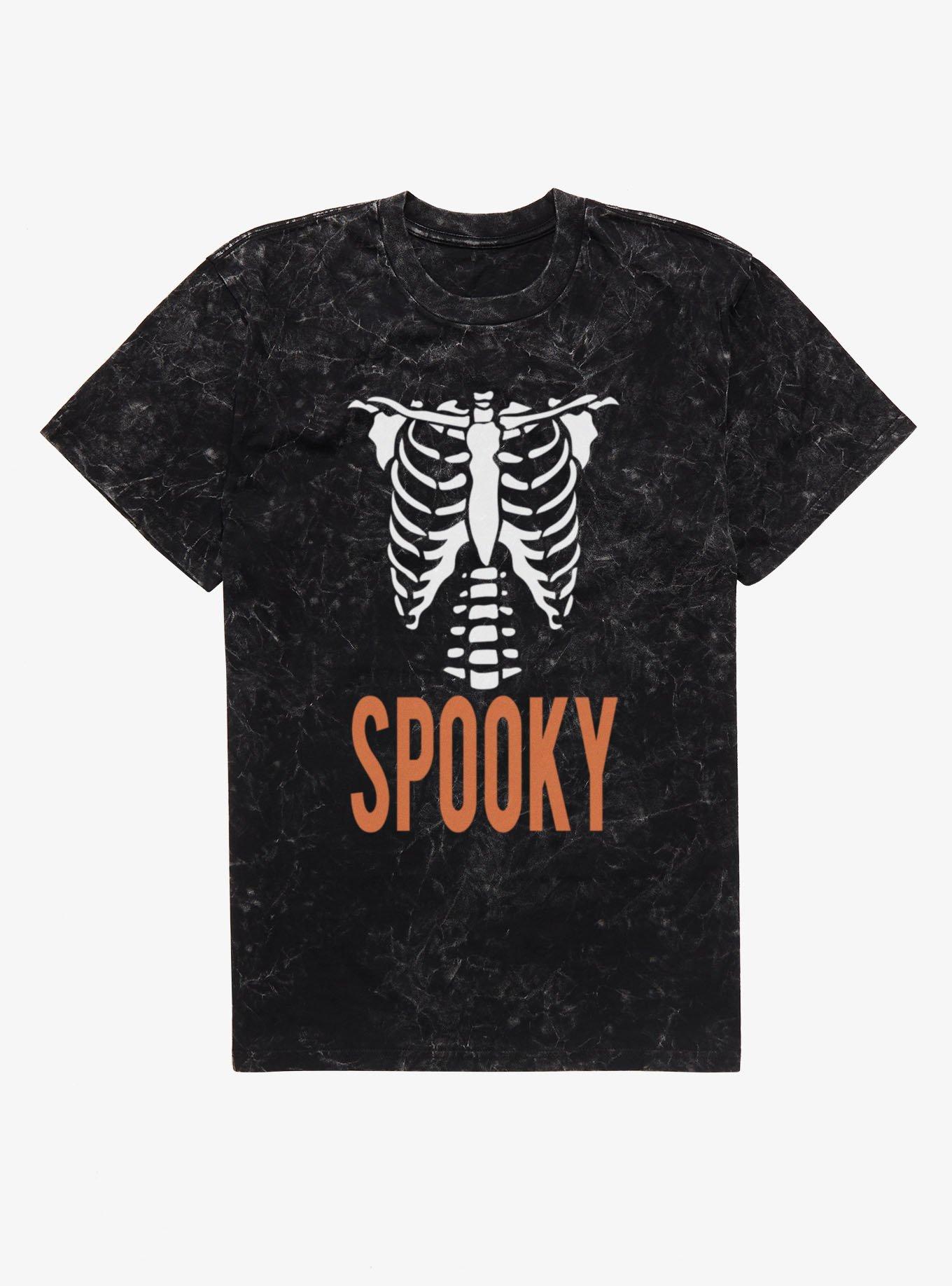 Spooky Skeleton Mineral Wash T-Shirt