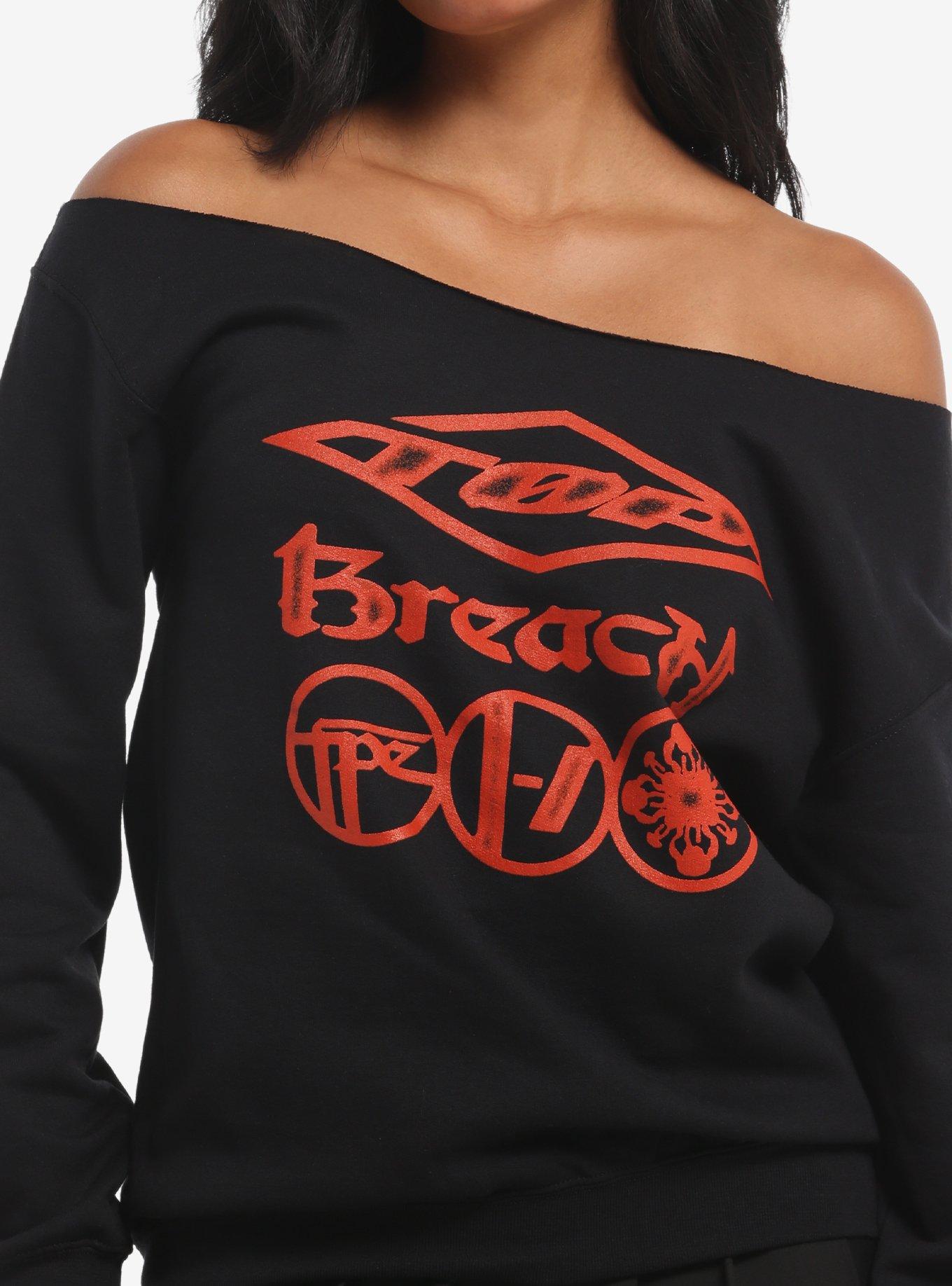 Twenty One Pilots Breach Girls Off-Shoulder Sweatshirt