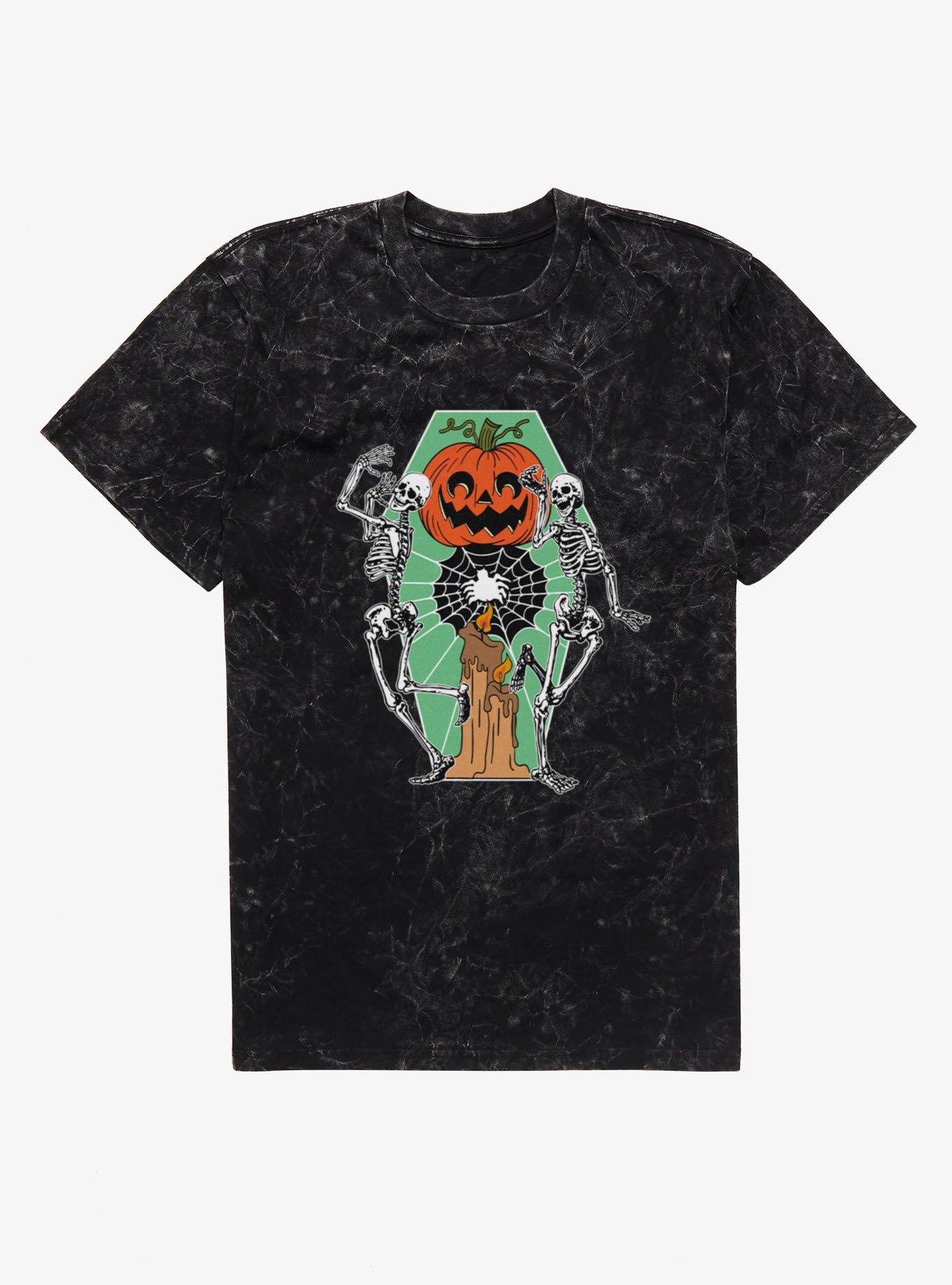Danse Macabre Jack-O-Lantern Mineral Wash T-Shirt