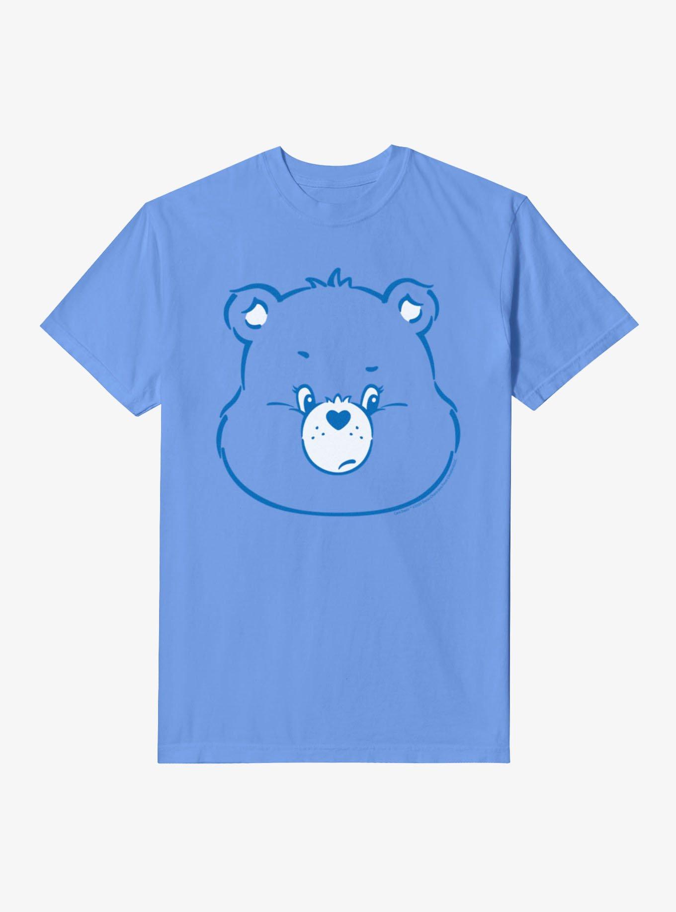 Care Bears Grumpy Big Face Garment-Dyed T-Shirt