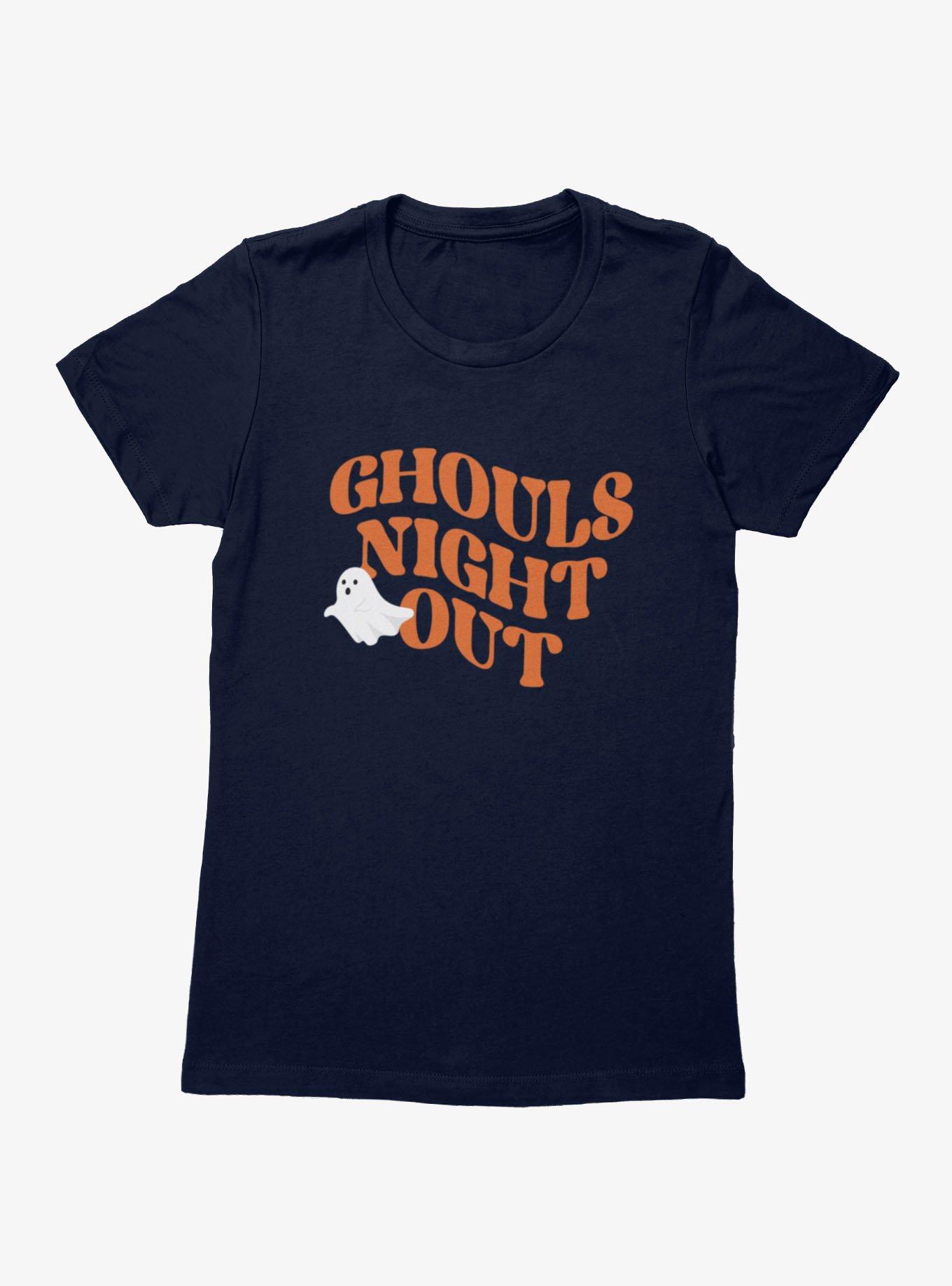 Ghouls Night Out Retro Womens T-Shirt